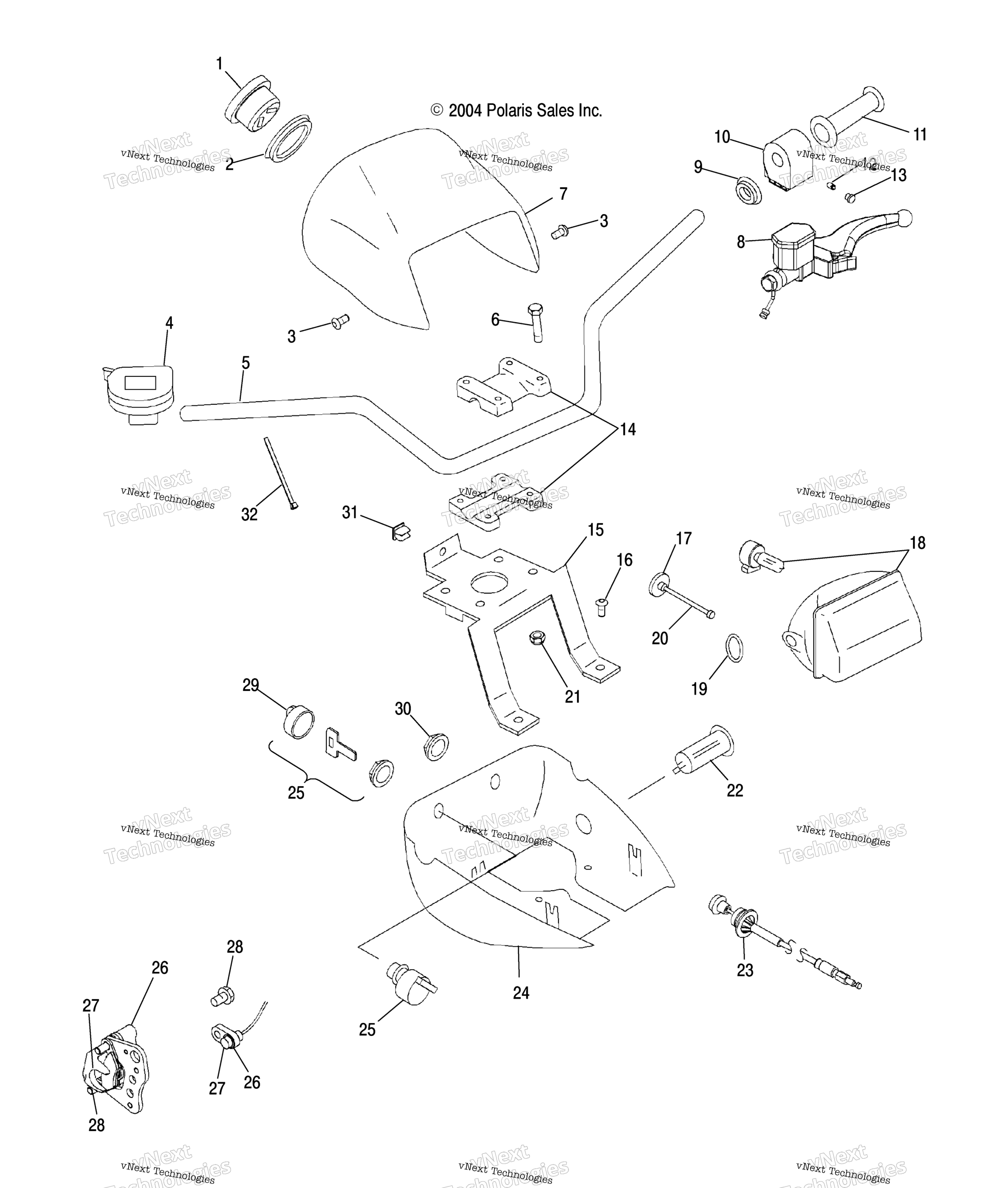 Руль & Headlight Pod /Ab/Ac