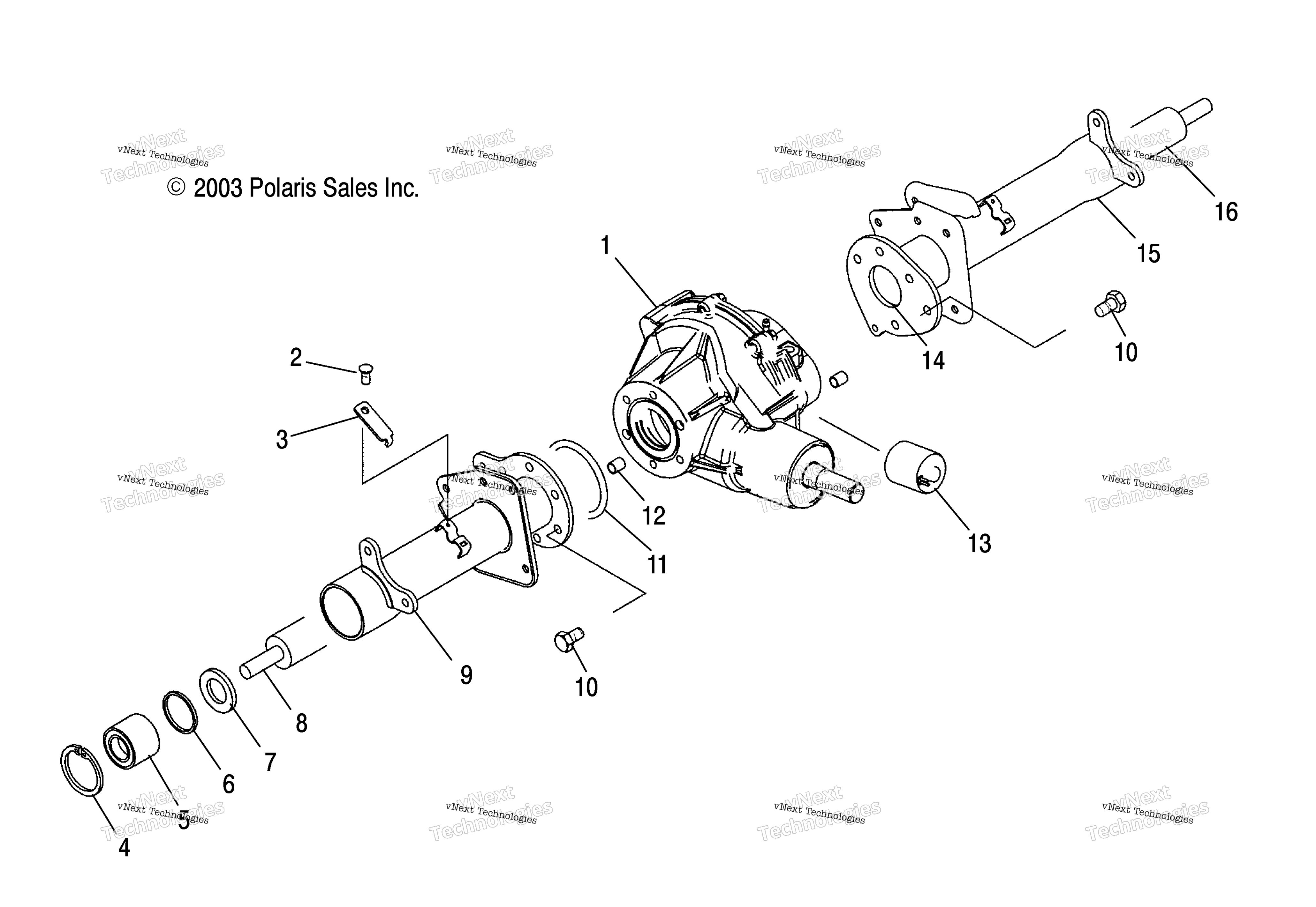 Задняя часть Axle /Ab/Ac