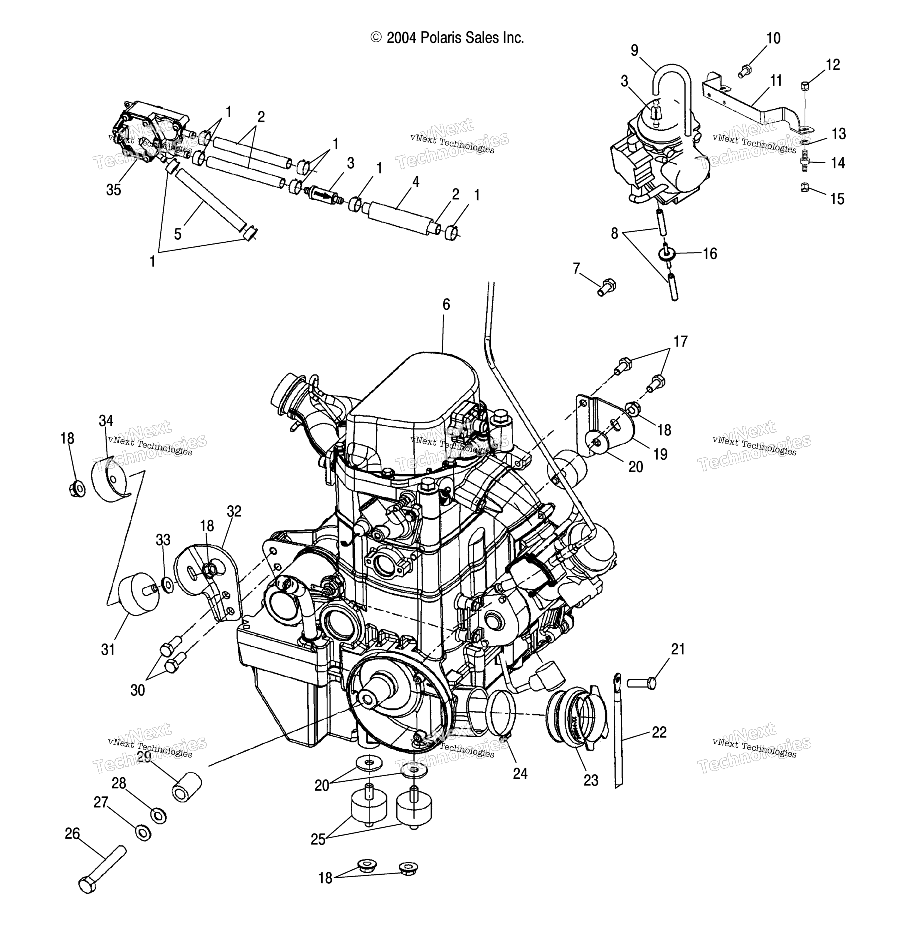 Двигатель Mounting /An