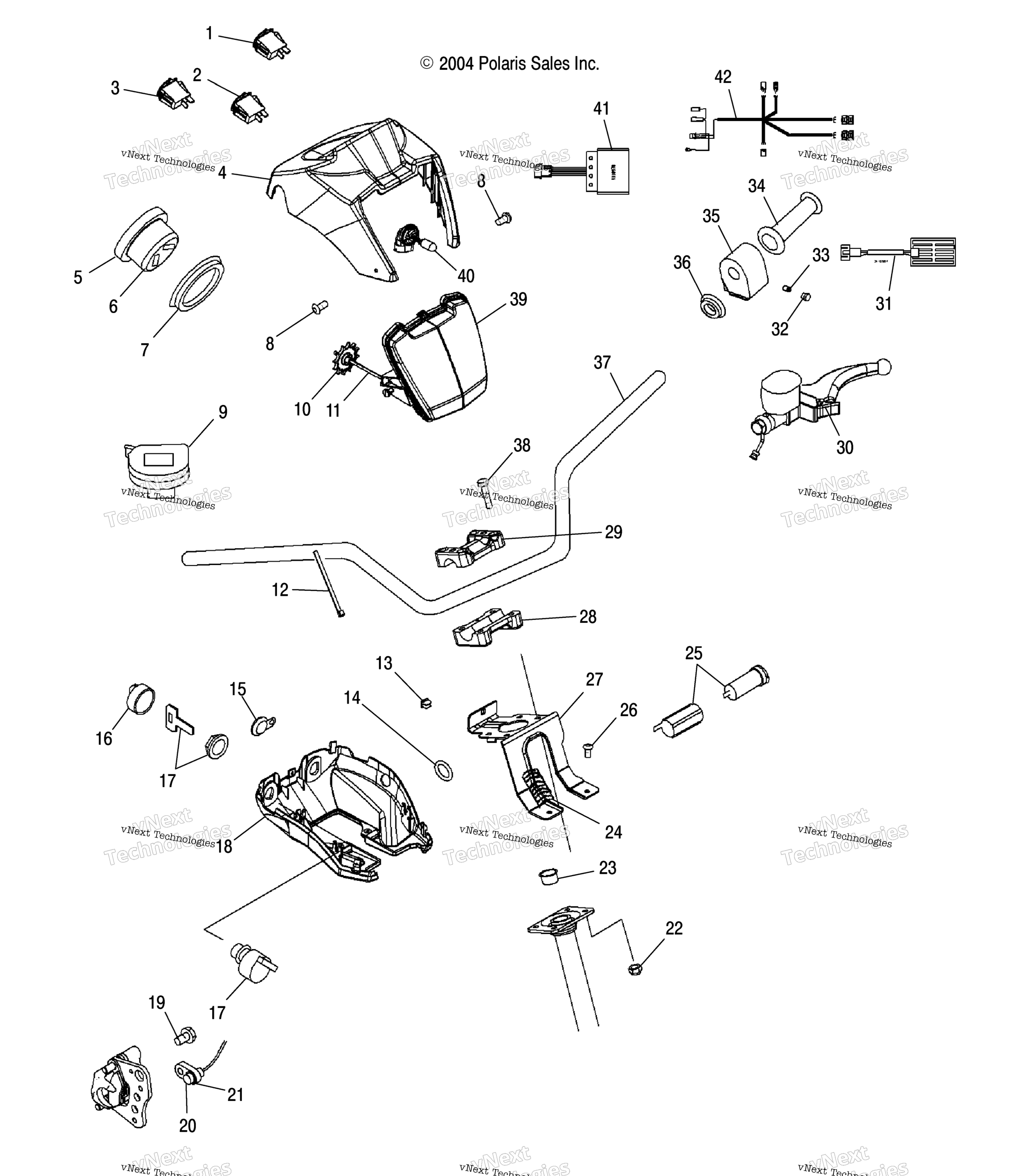 Руль & Headlight Pod /As/At/Au/Aw