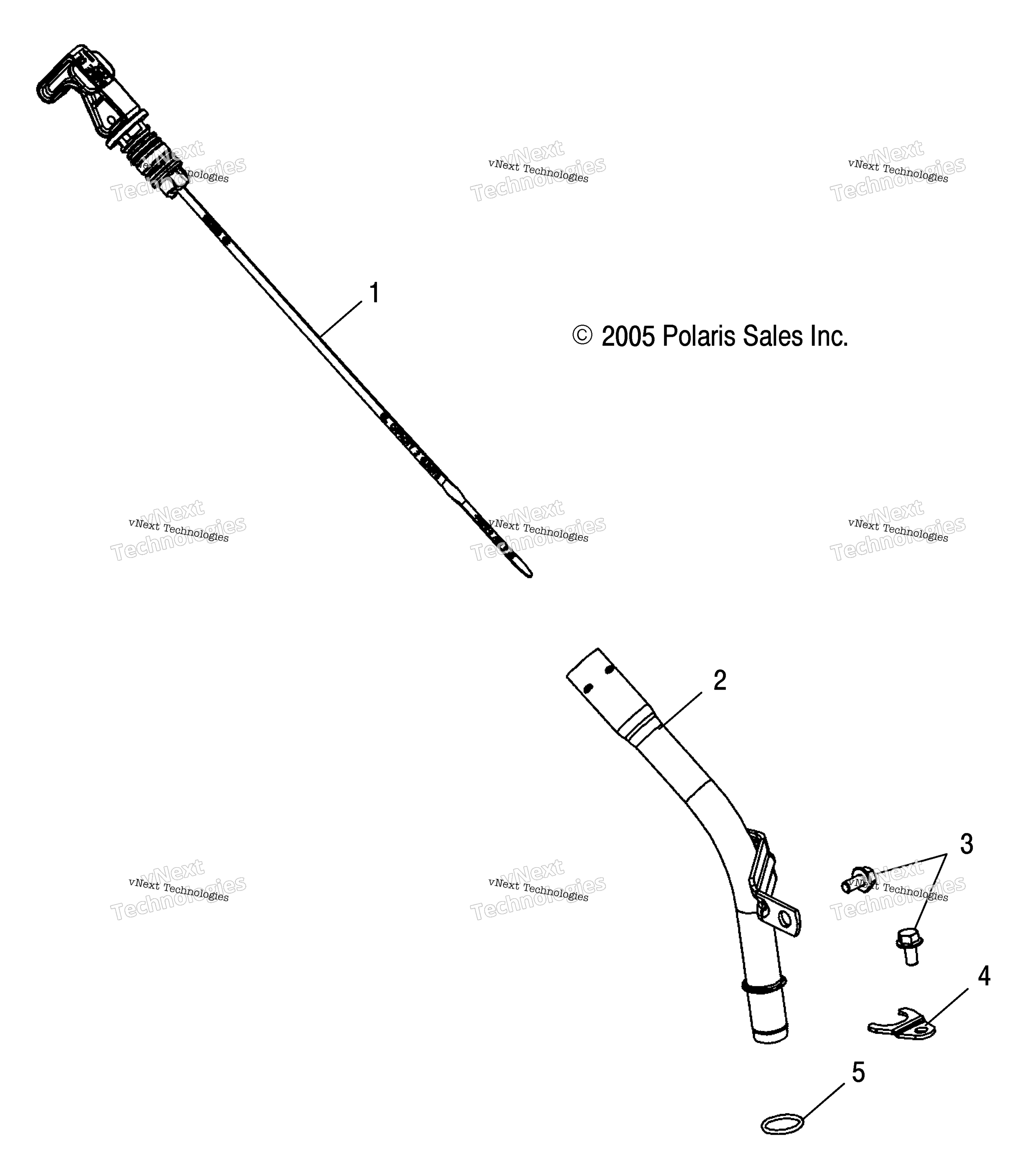 Engine, масляный Dipstick