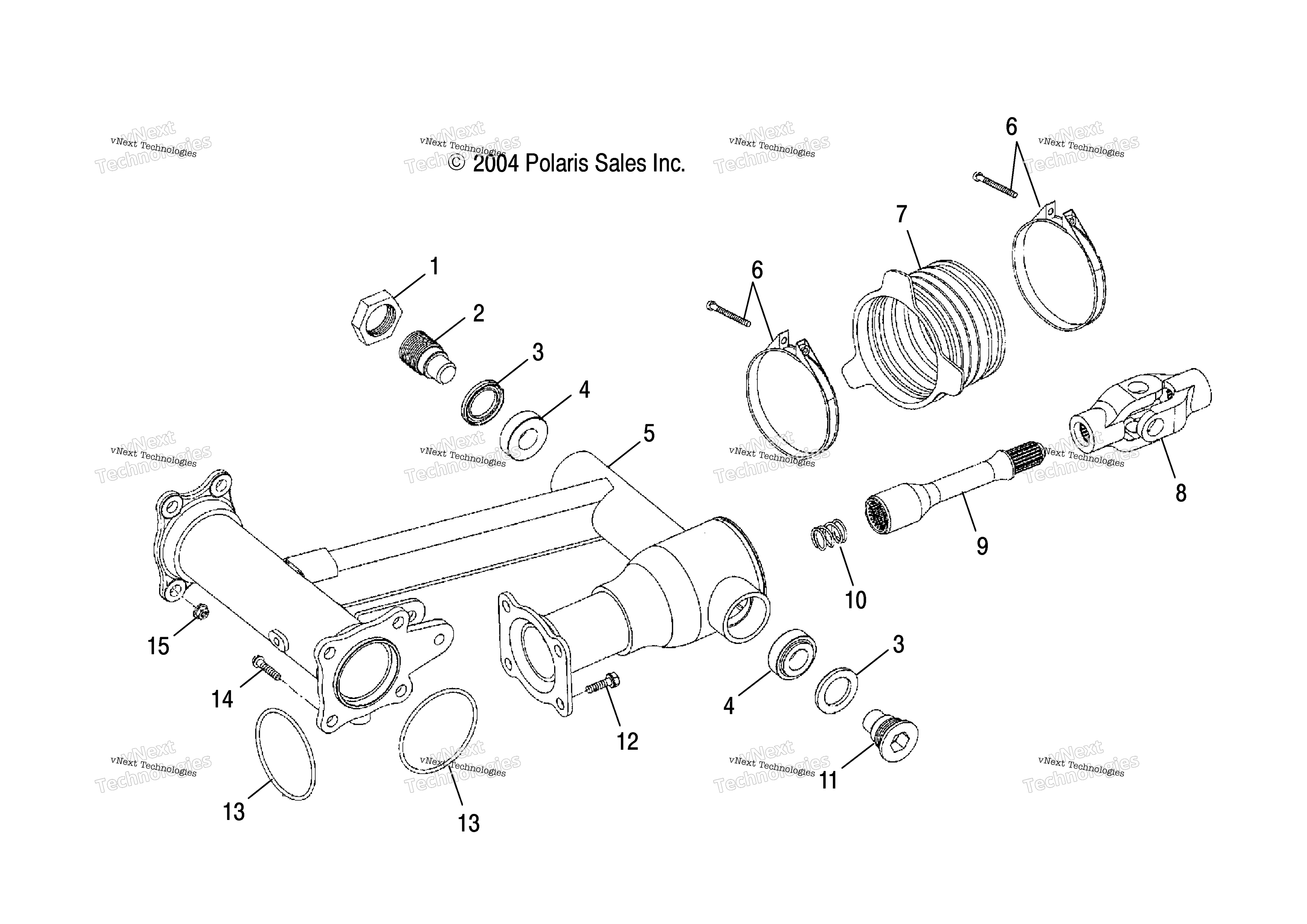 Swing Arm, задний / Ab / Ac / Ad
