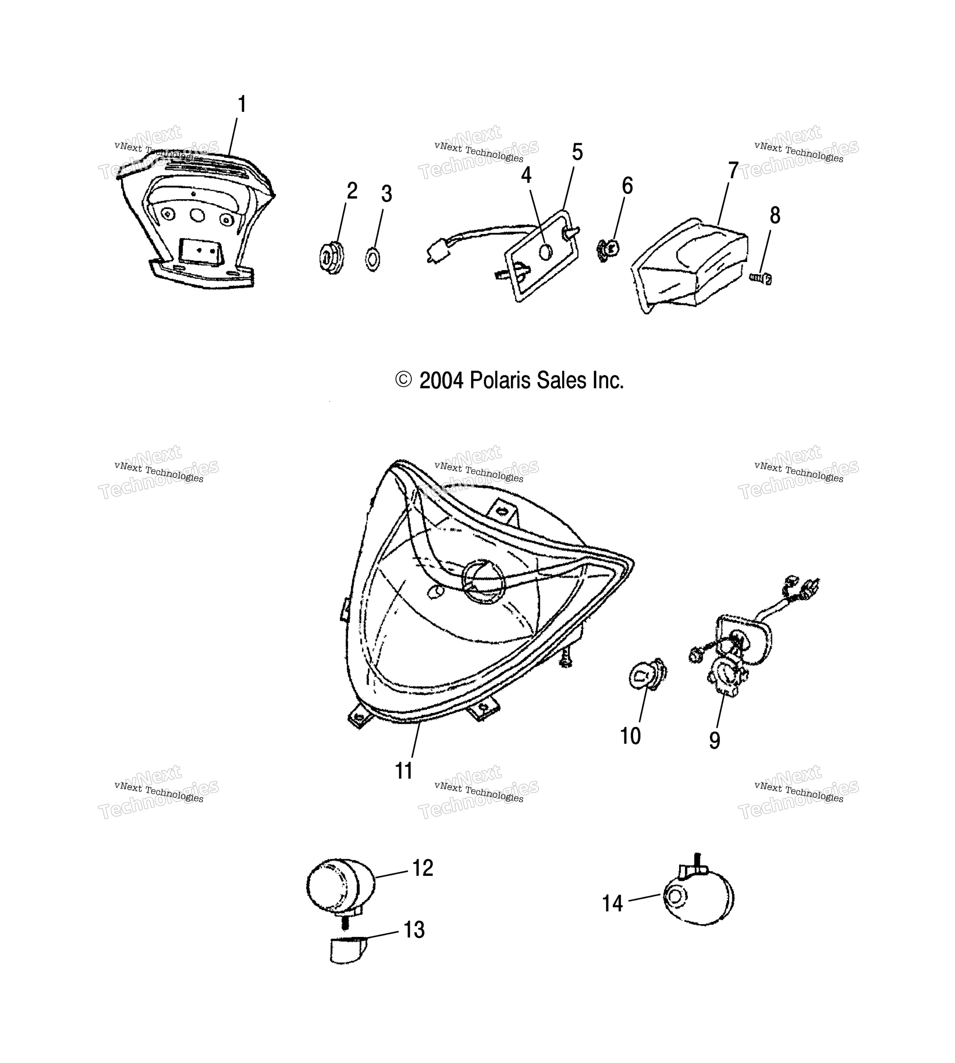 Headlight / Taillight / Eb / Ec / Ed