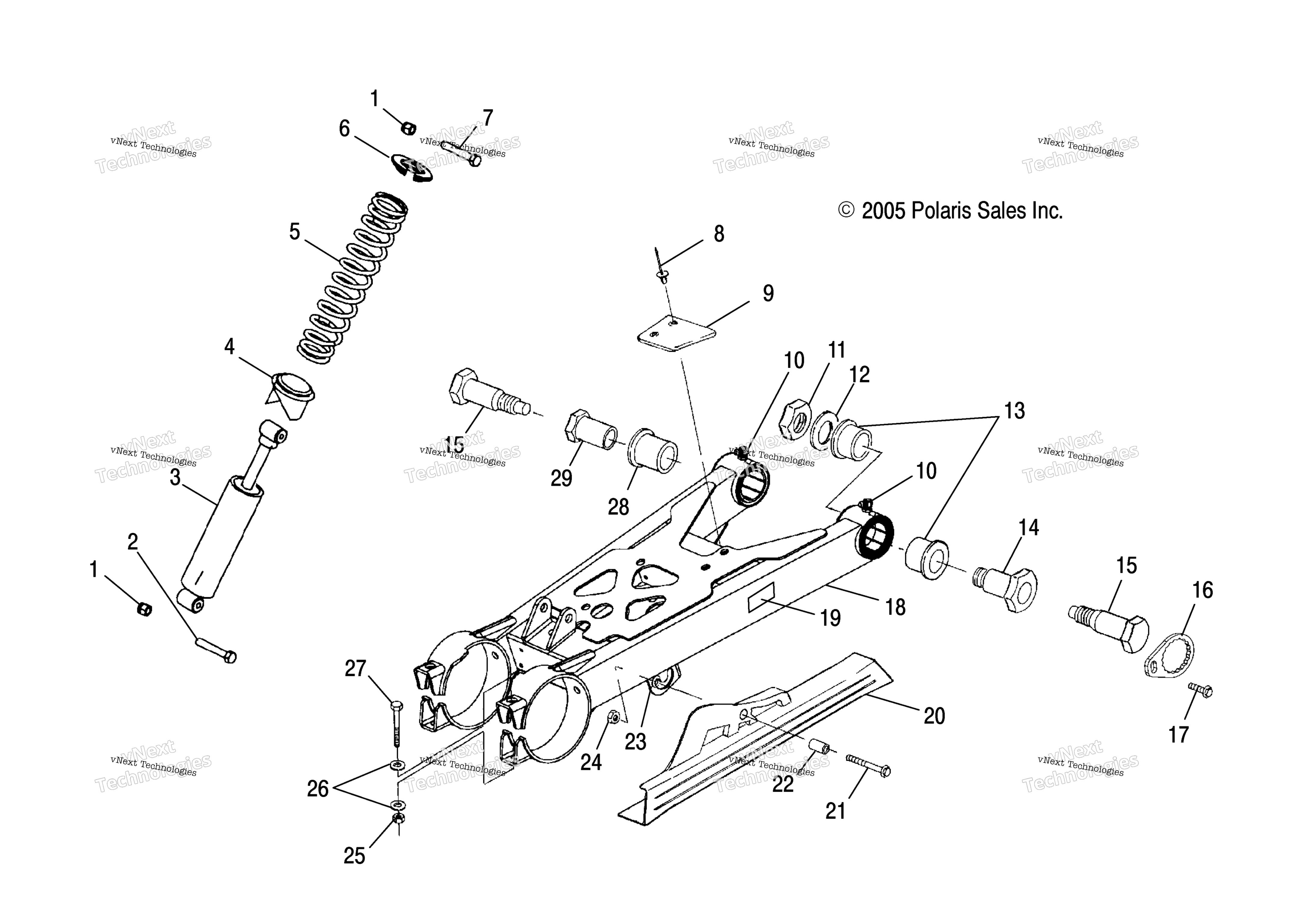 Swing Arm / Shock крепление