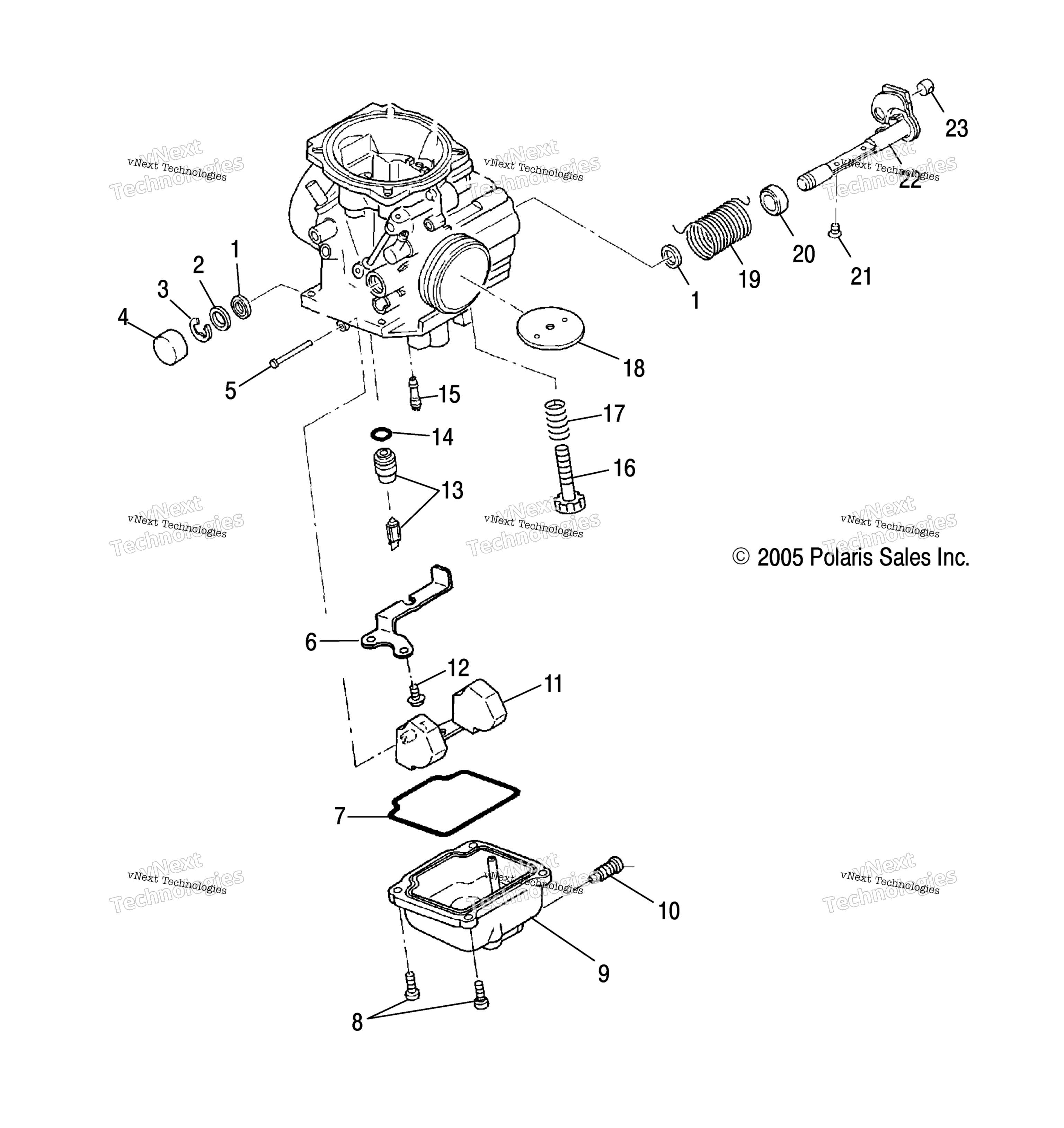 Carburetor, Lower / Ab