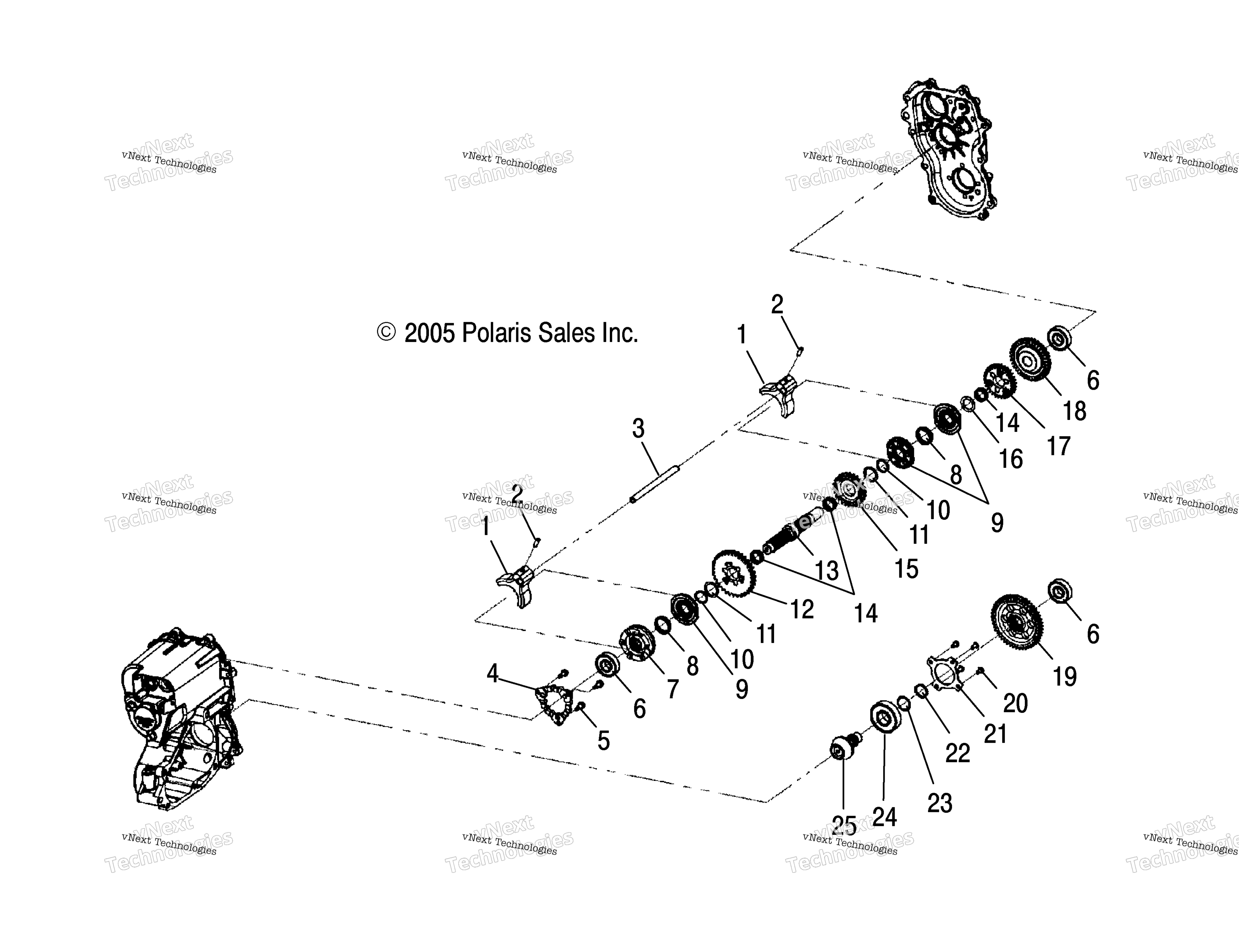 Gearcase, Internal Components / Ab / Ac