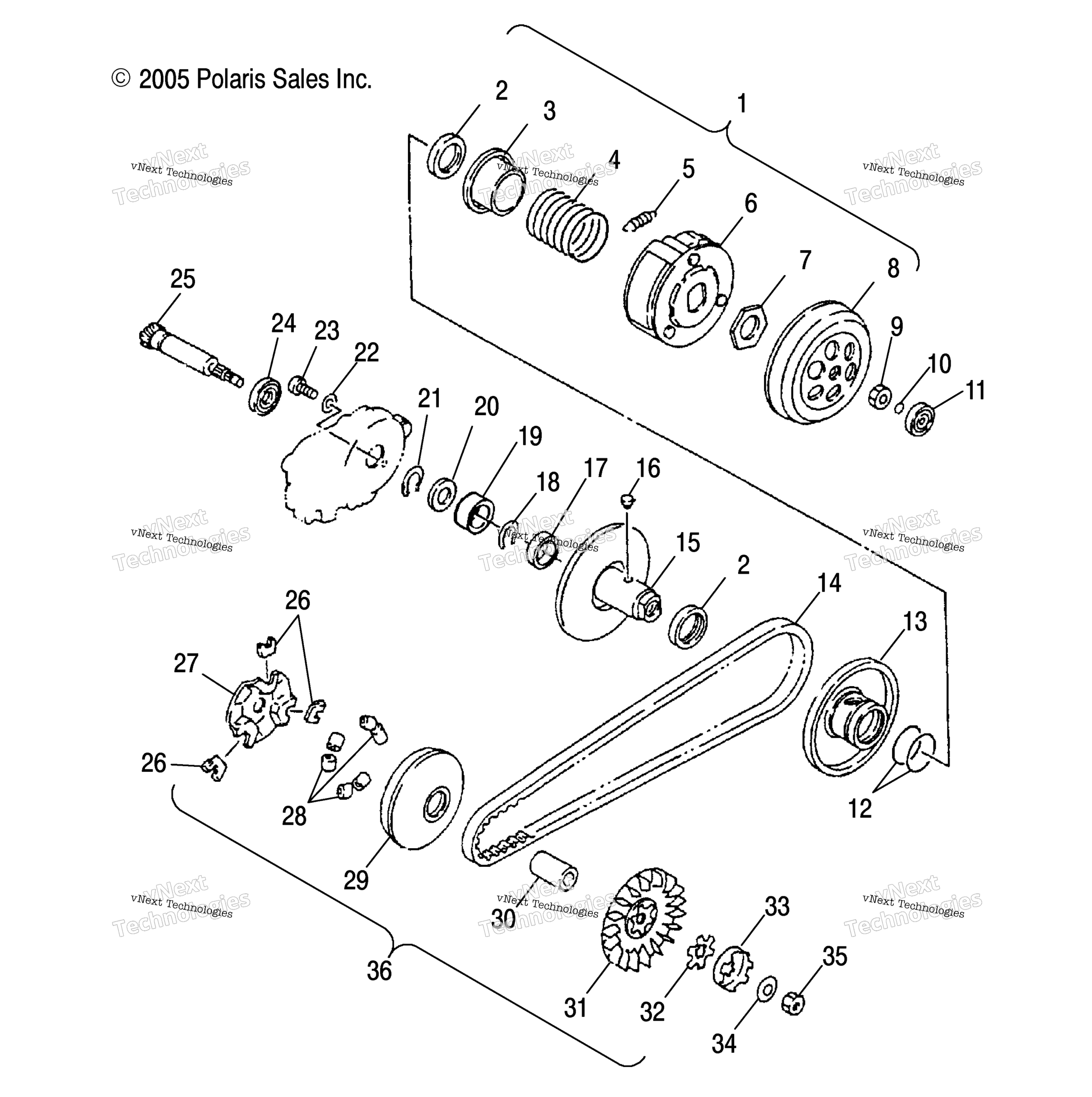 Привод Pulley /Cb/Cc/Cd