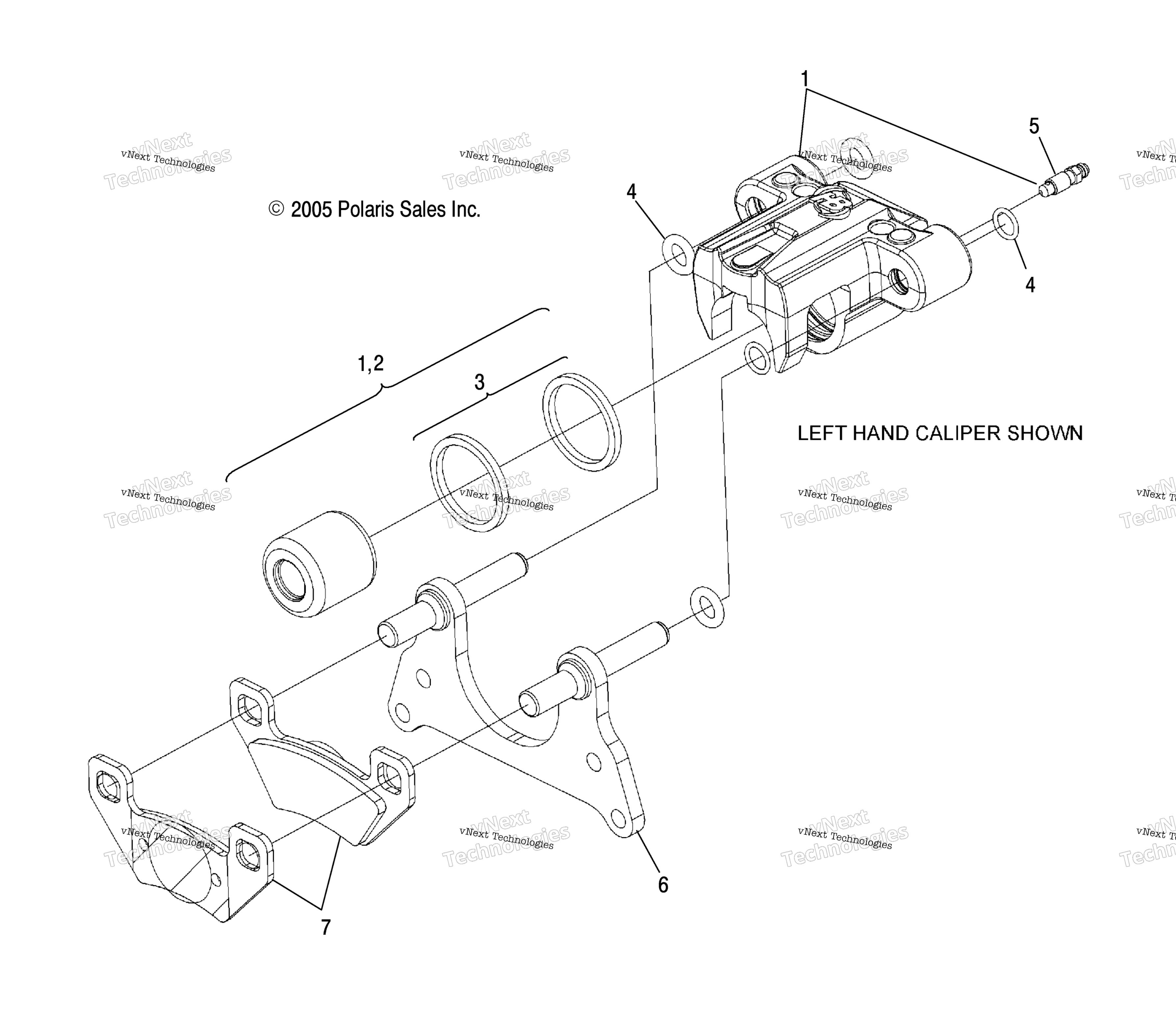Тормоз Caliper Internals /Ld27aa/Ab/Ac/Ad