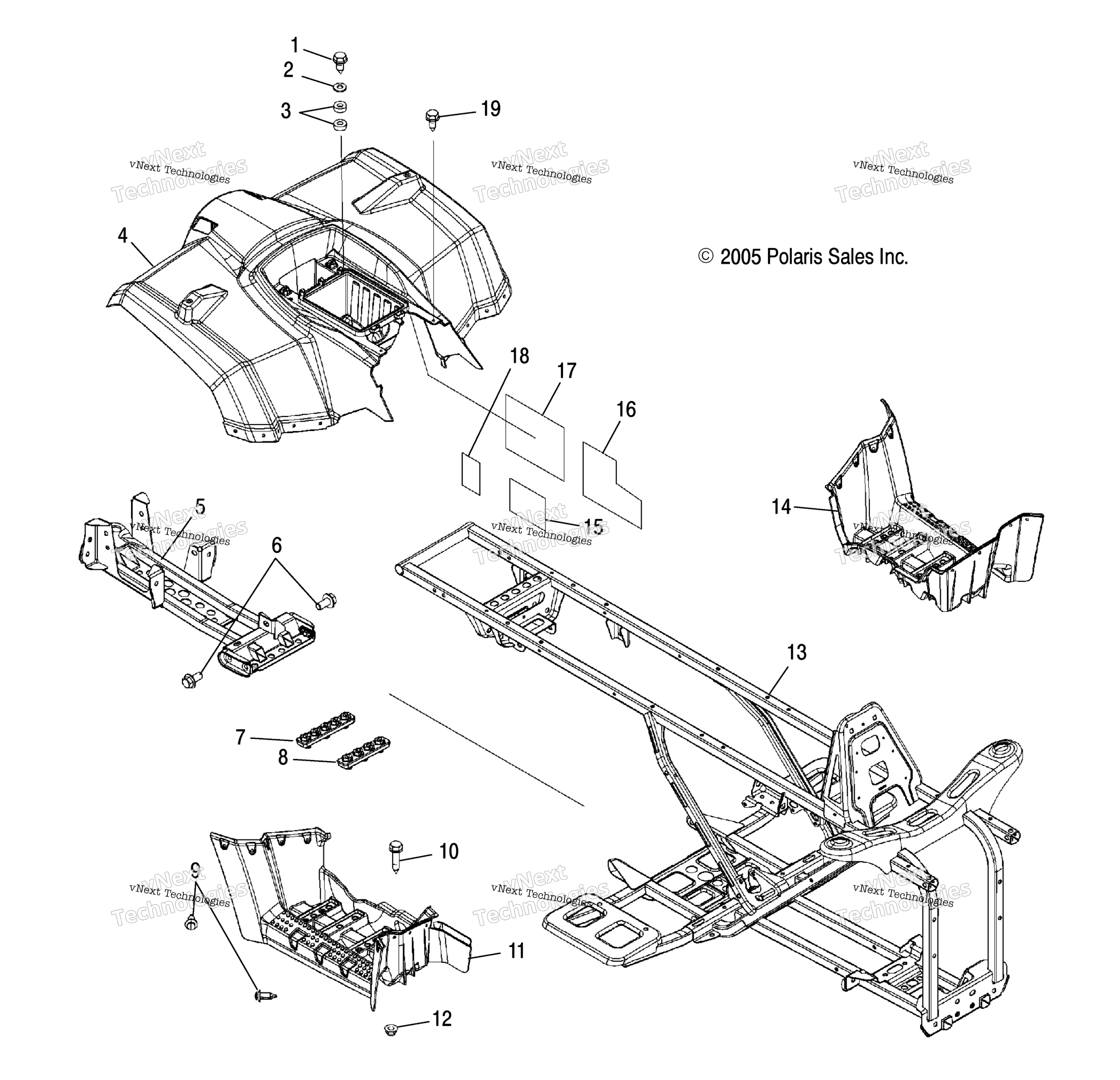 Cab, Rear, Frame, & Footwells / Ld27aa / Ab / Ac / Ad
