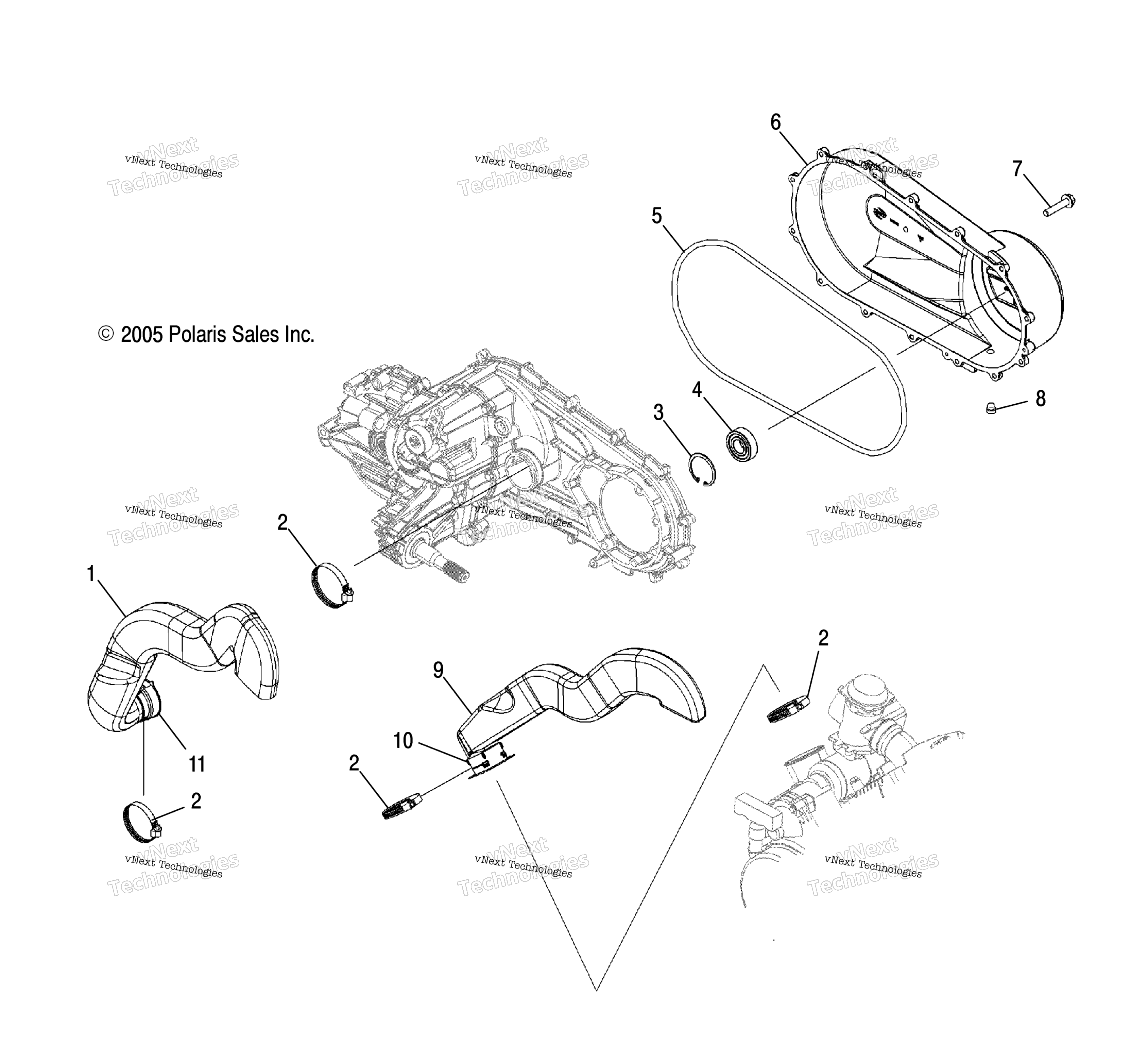 Сцепление Cover & Ducting /Ld27aa/Ab/Ac/Ad