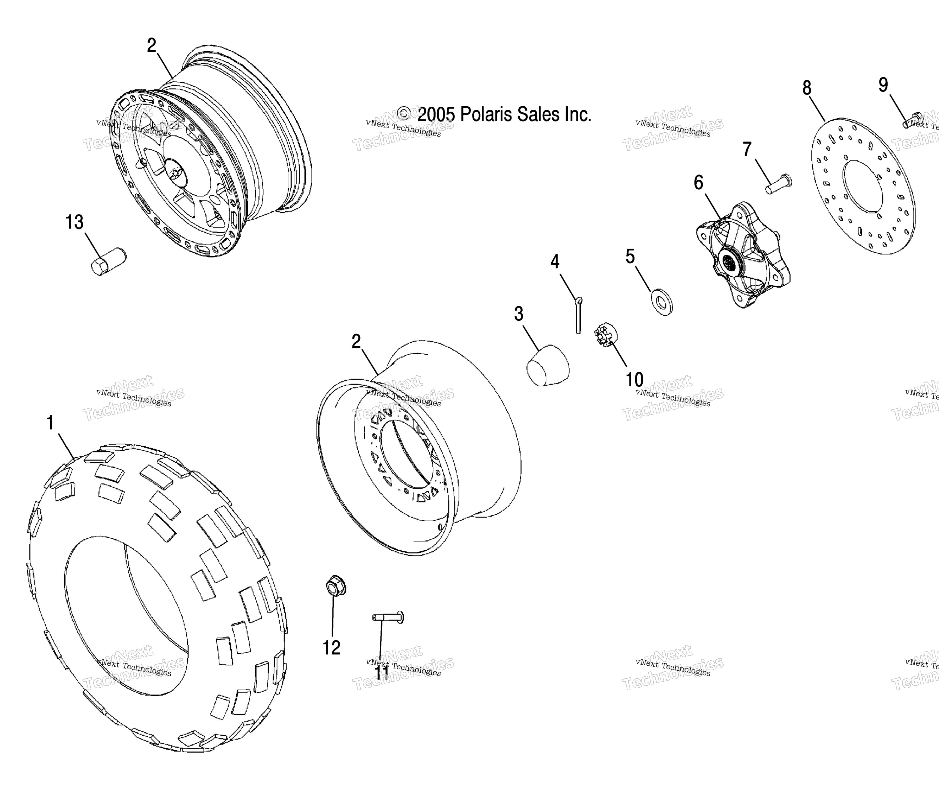 Wheel, передний / Ax / Ay / Az / Al / At