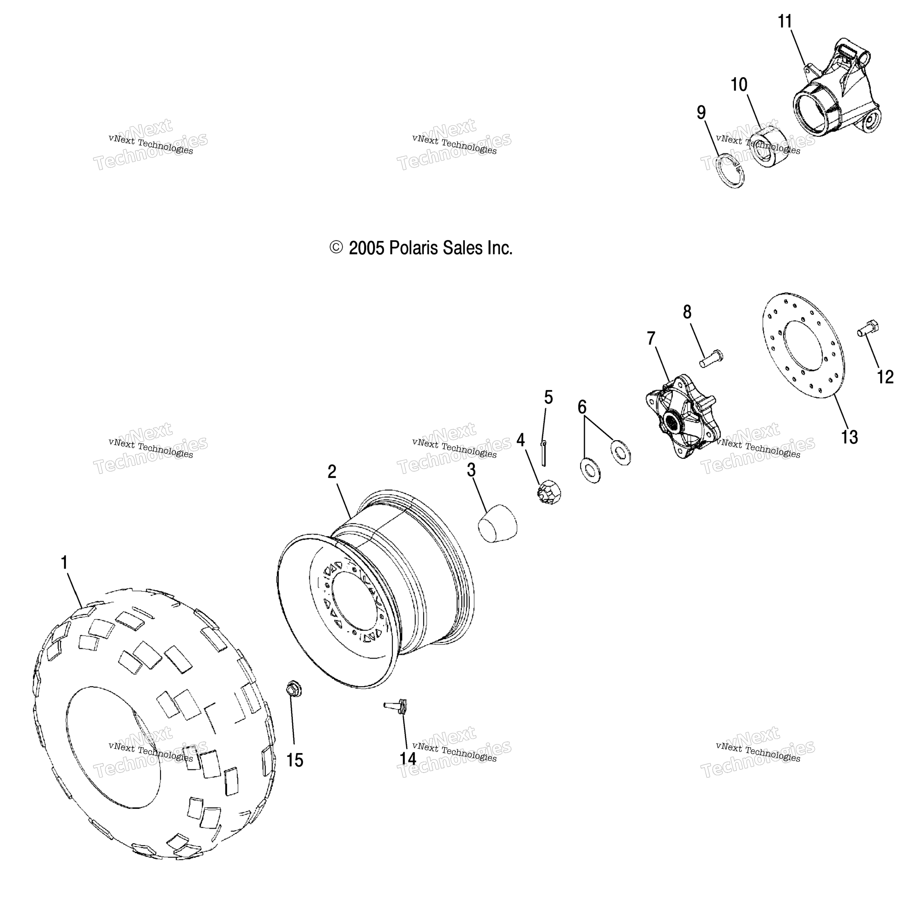 Колесо Drive, Rear /Ad/Af
