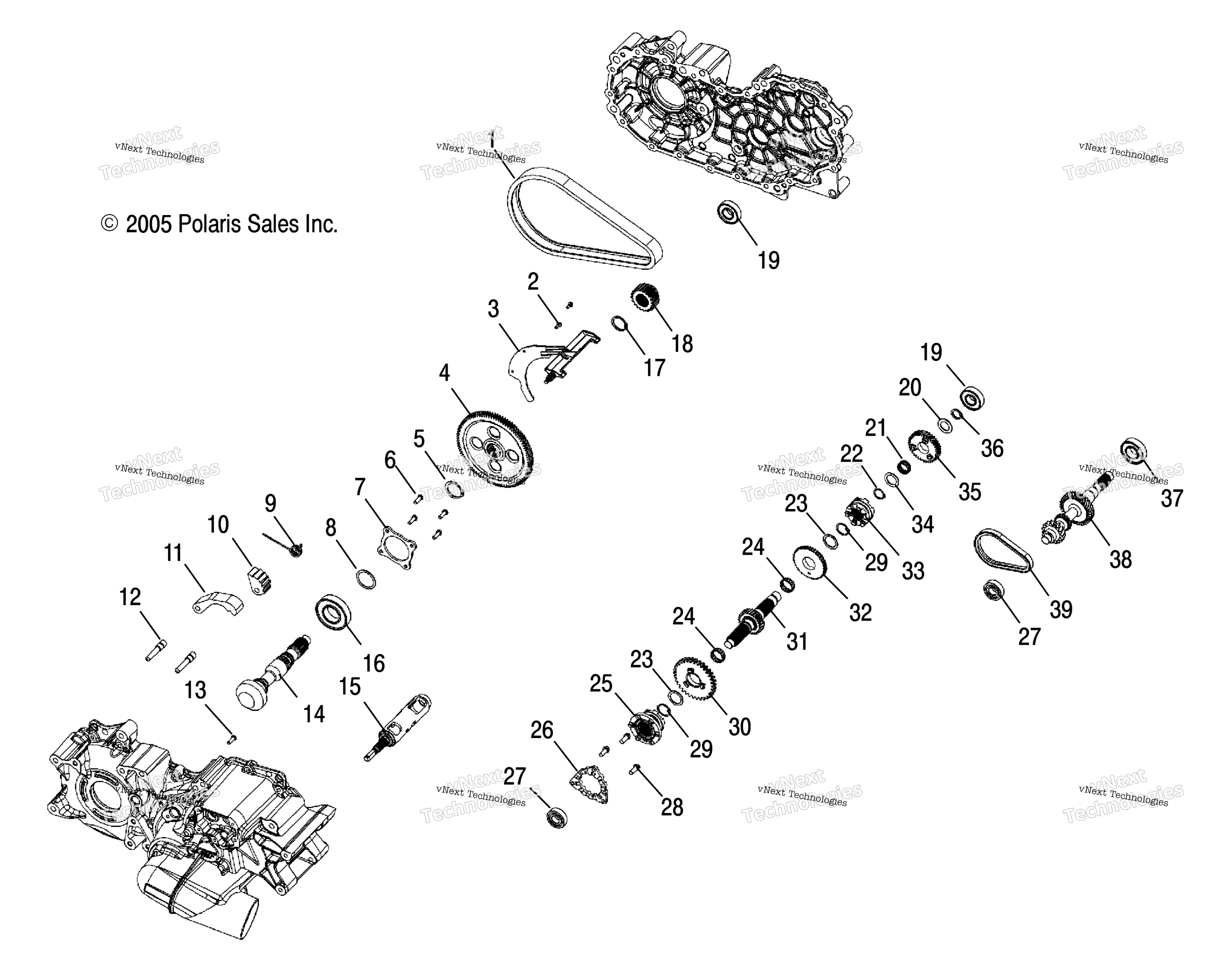 Gearcase, Internal / Aw