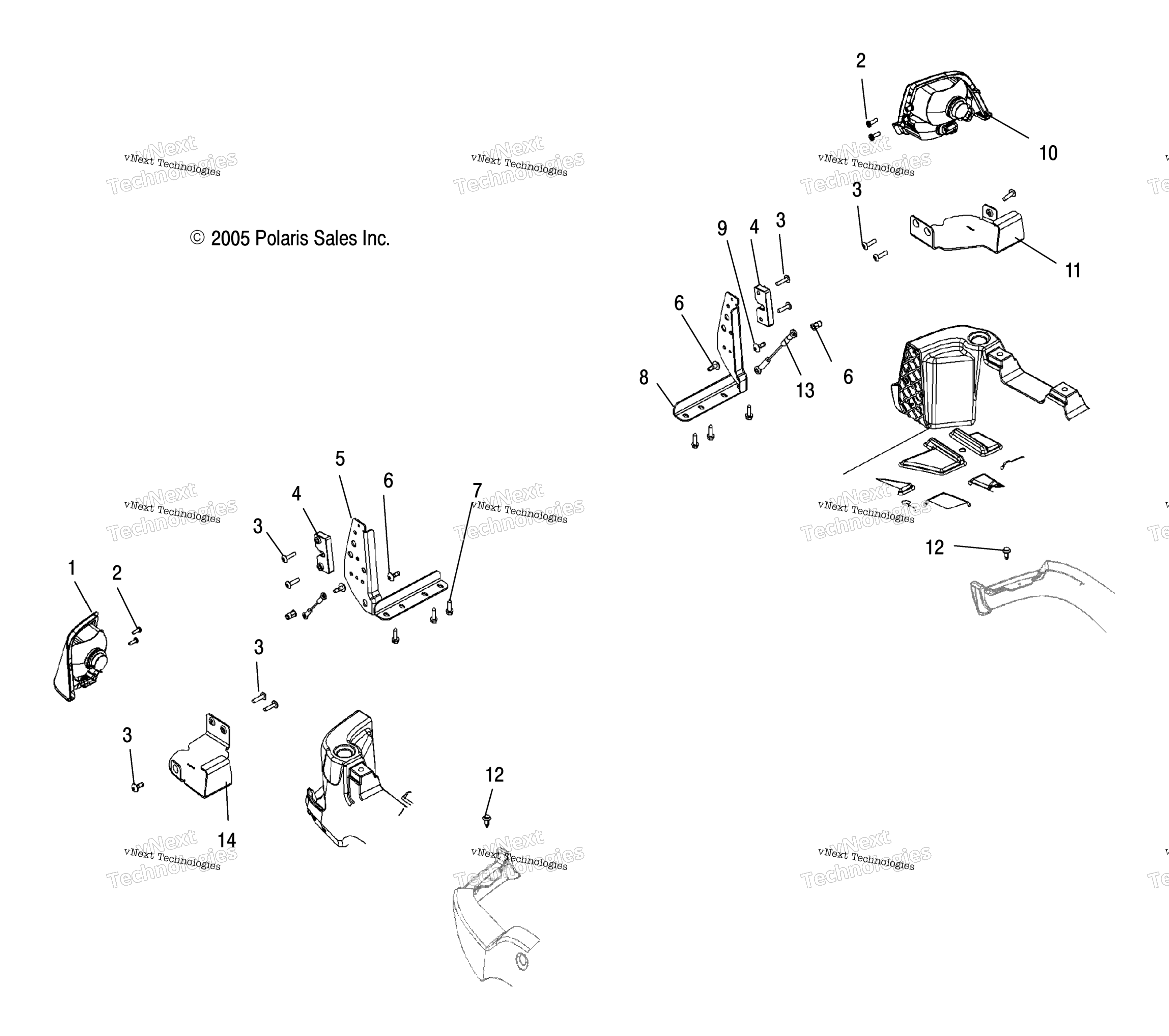 Задний фонарь Mounting /Aw