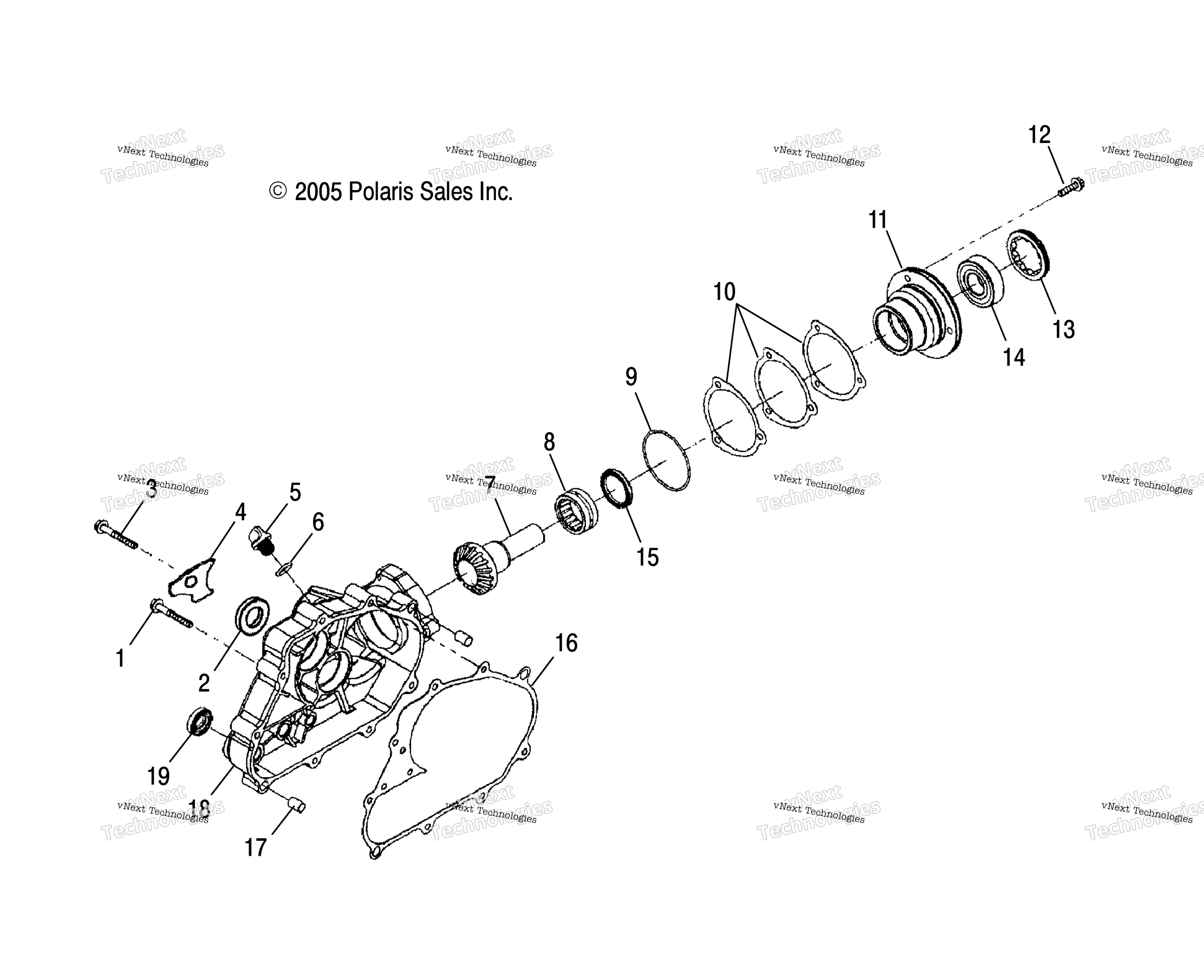Привод Assembly, Rear /Eb