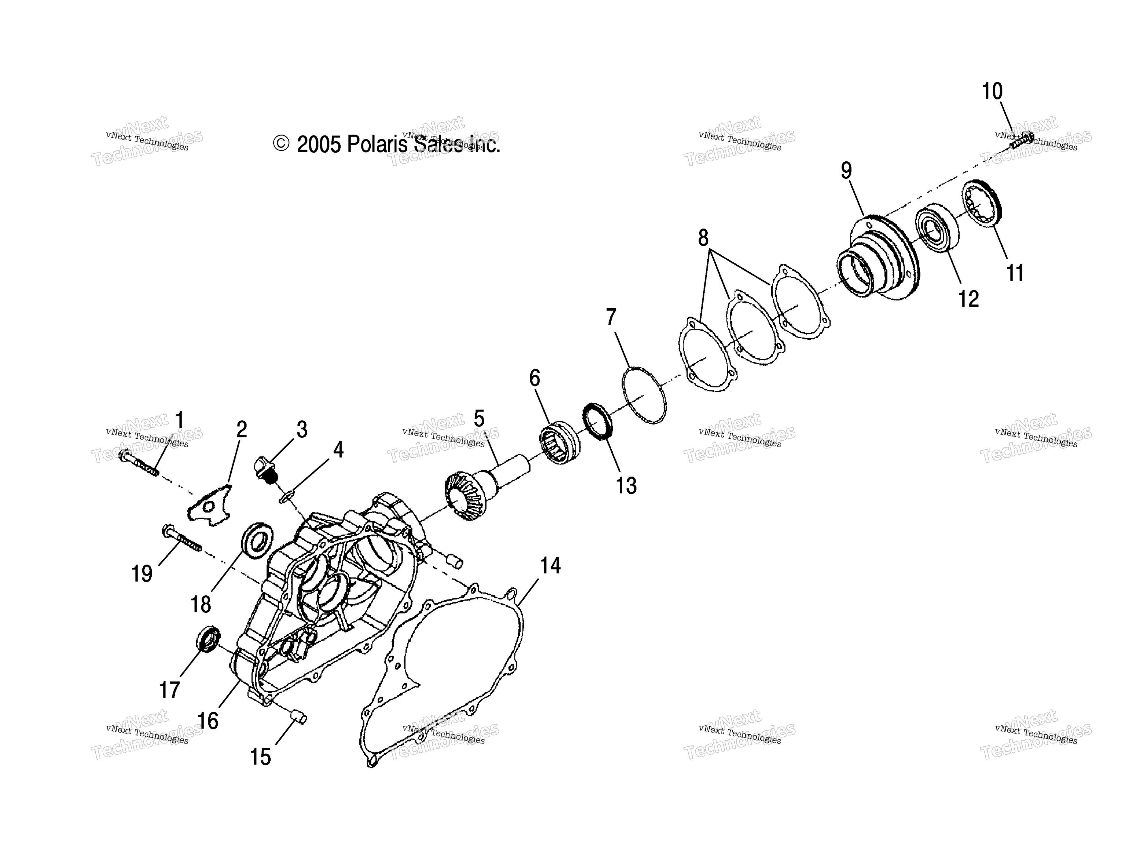 Привод Assembly, Rear /Ab