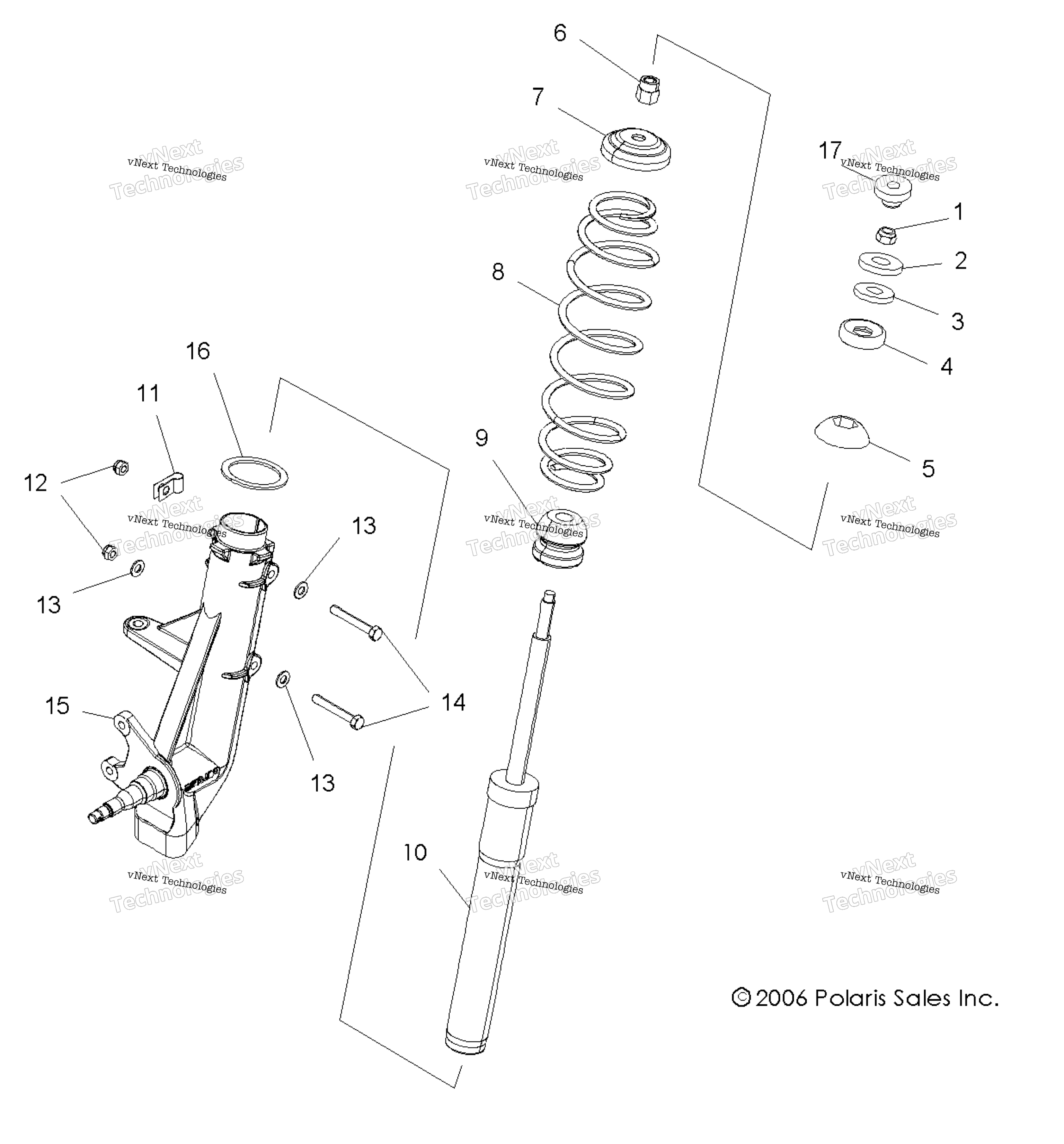 Suspension, Strut, передний