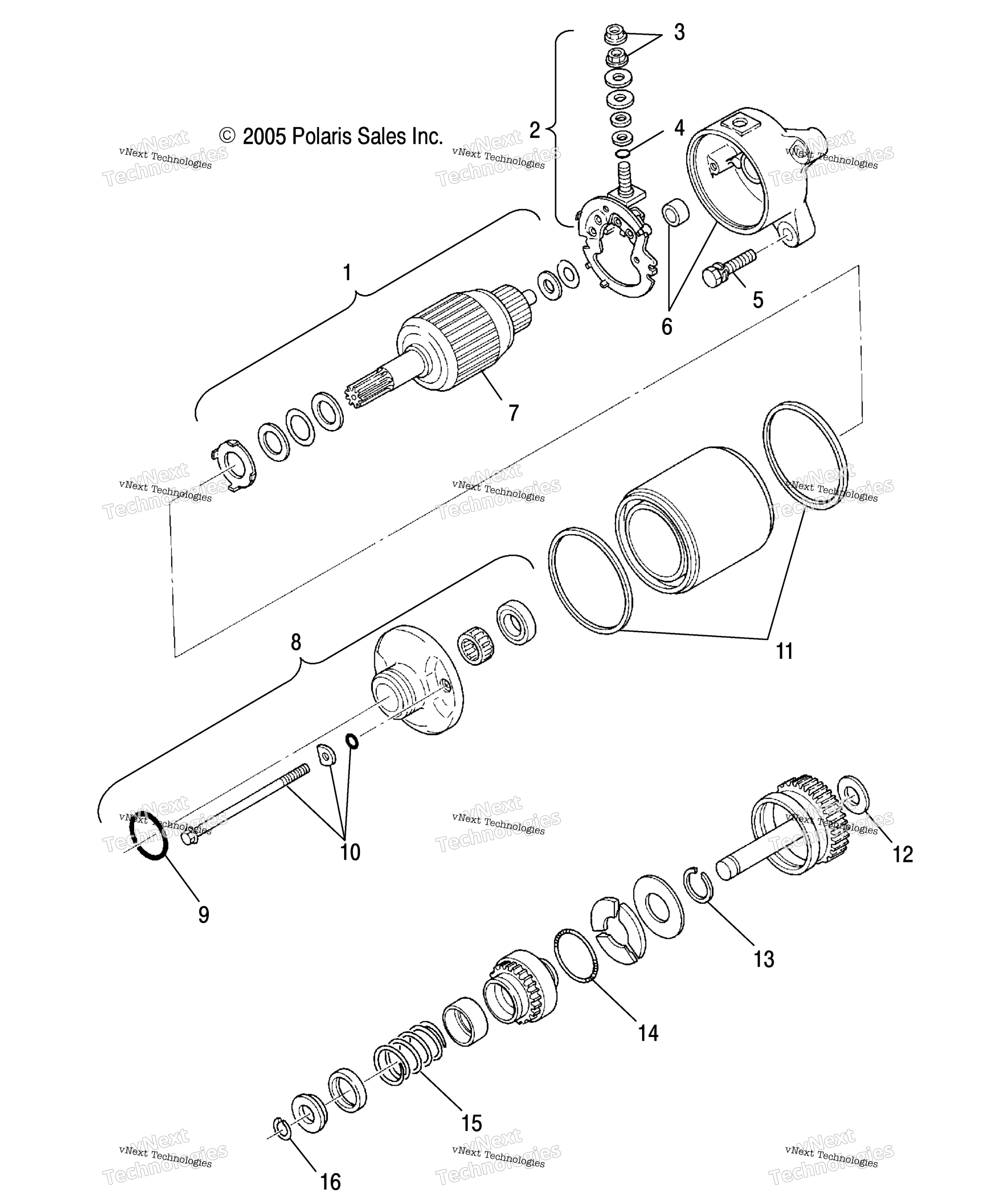 двигатель Starting Motor
