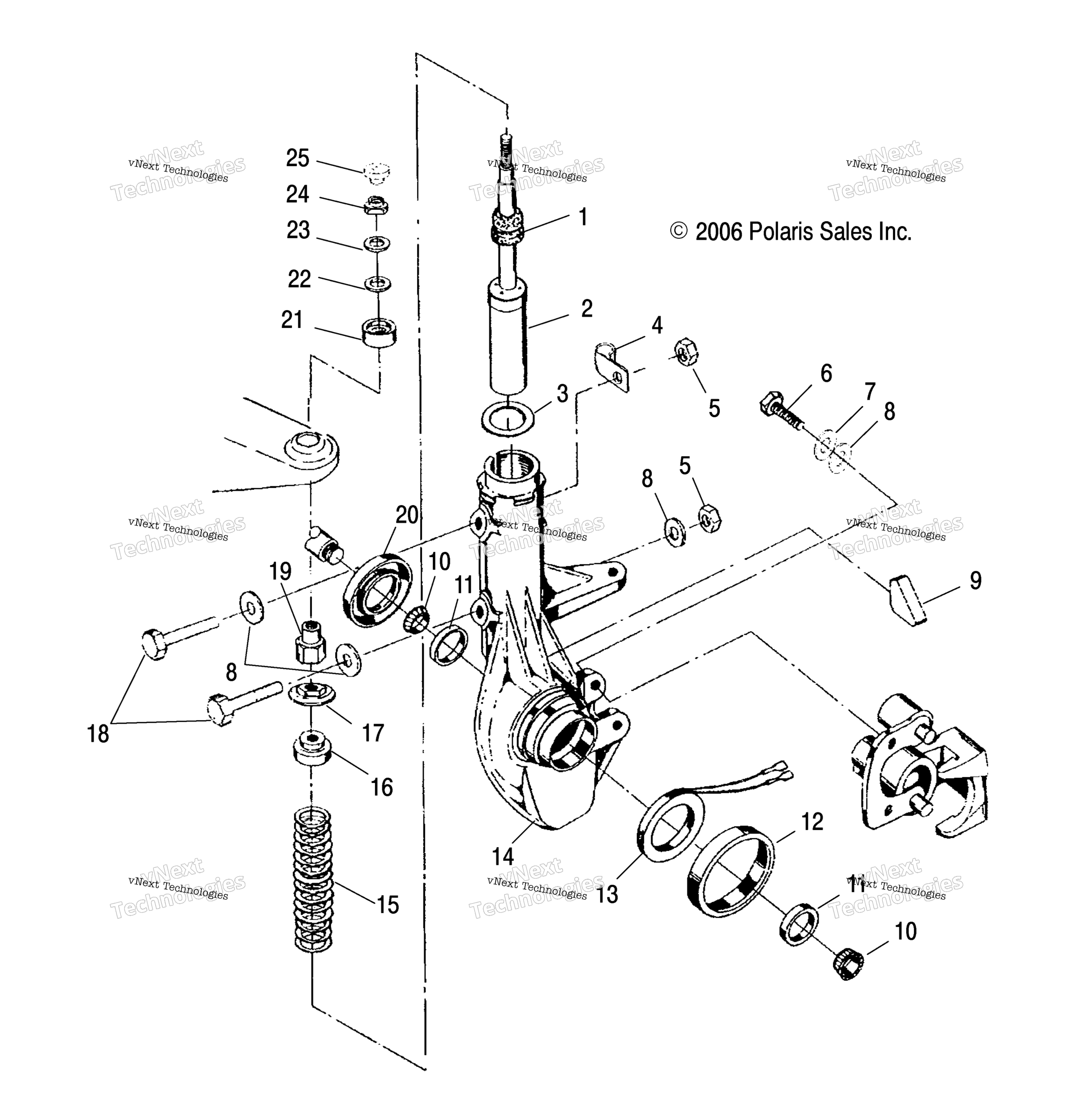 Suspension, Strut, передний