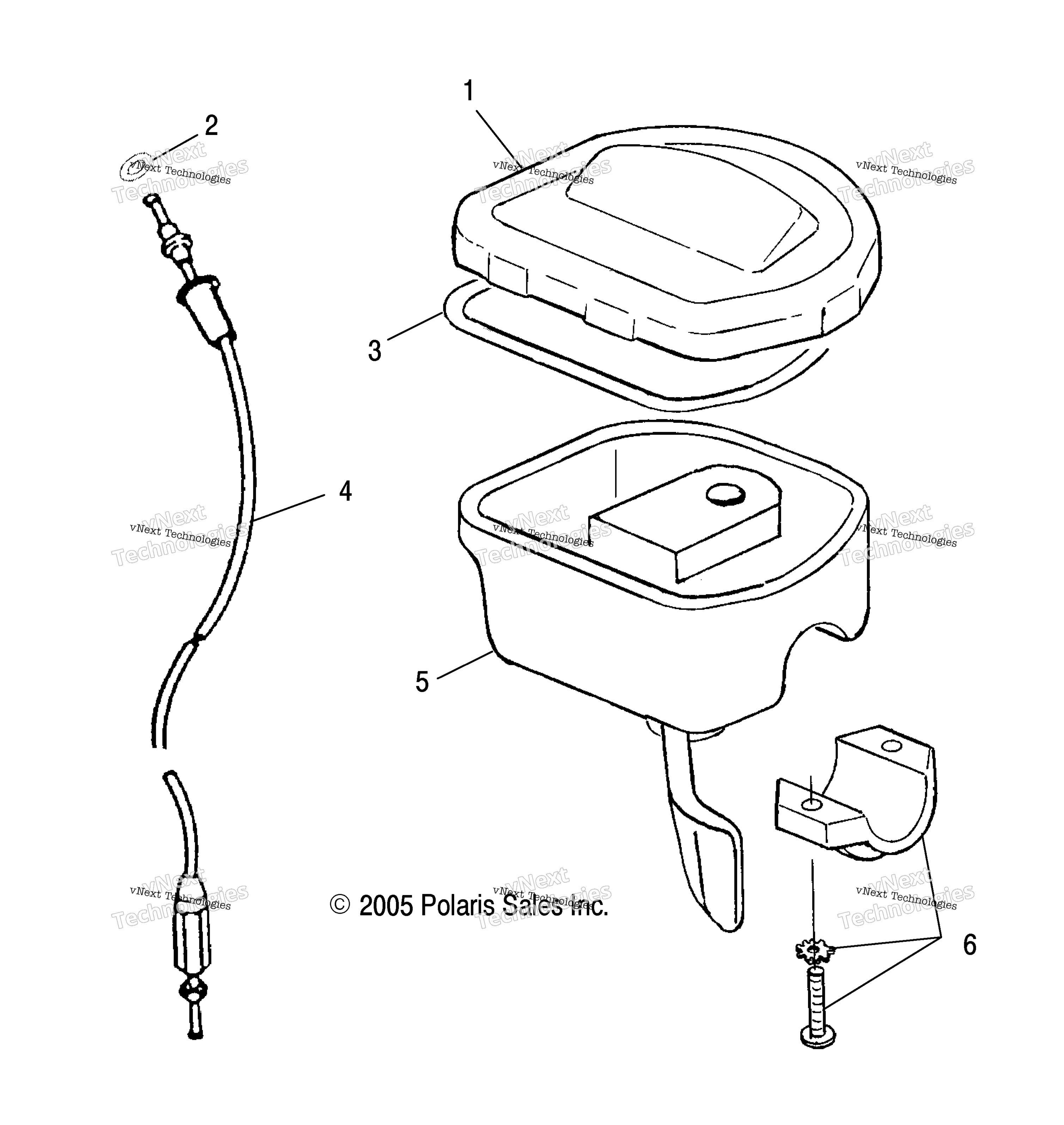 Дроссель Control/Throttle Cable