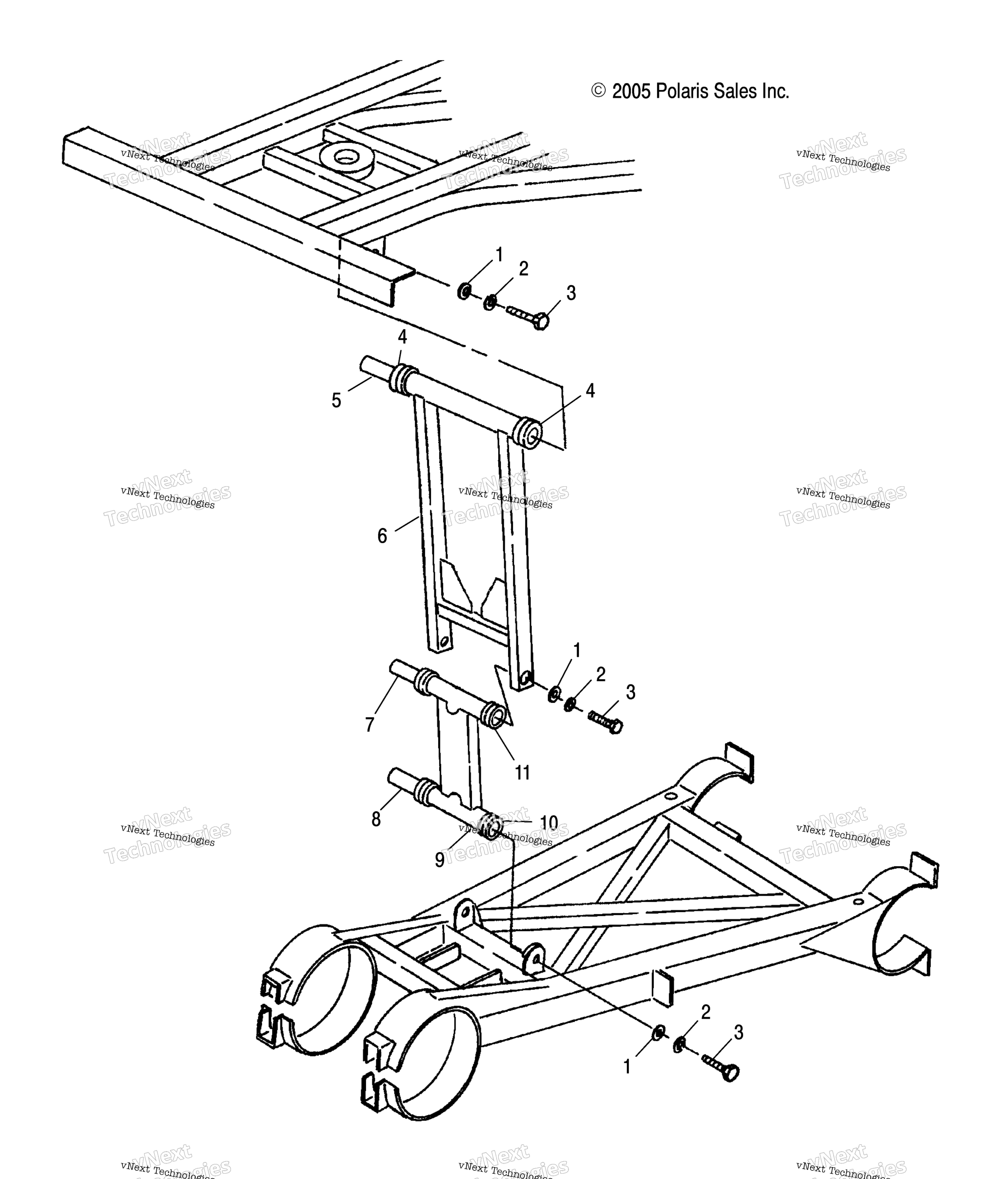 Suspension, стойка Stabilizer, задний