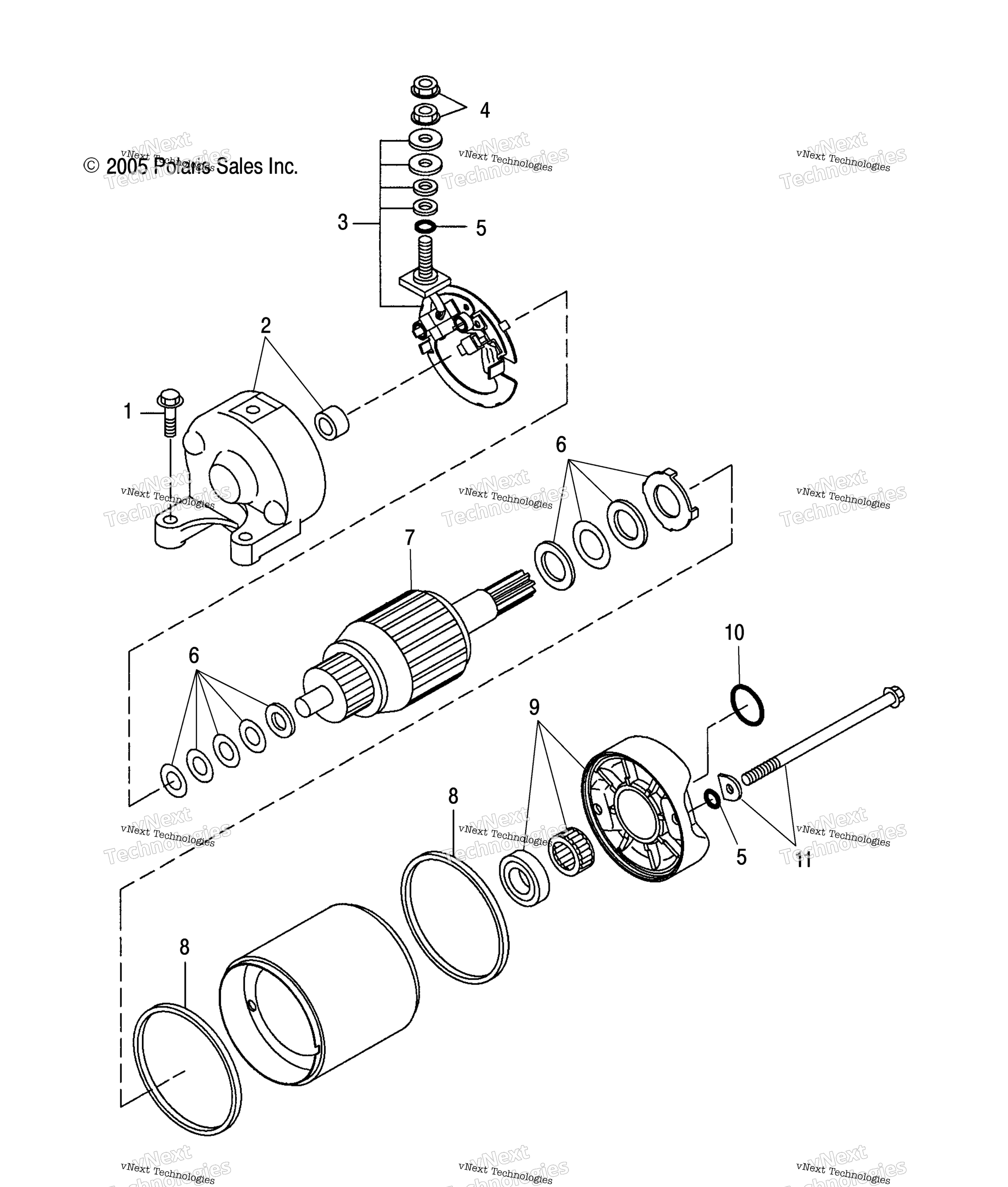 двигатель Starting Motor