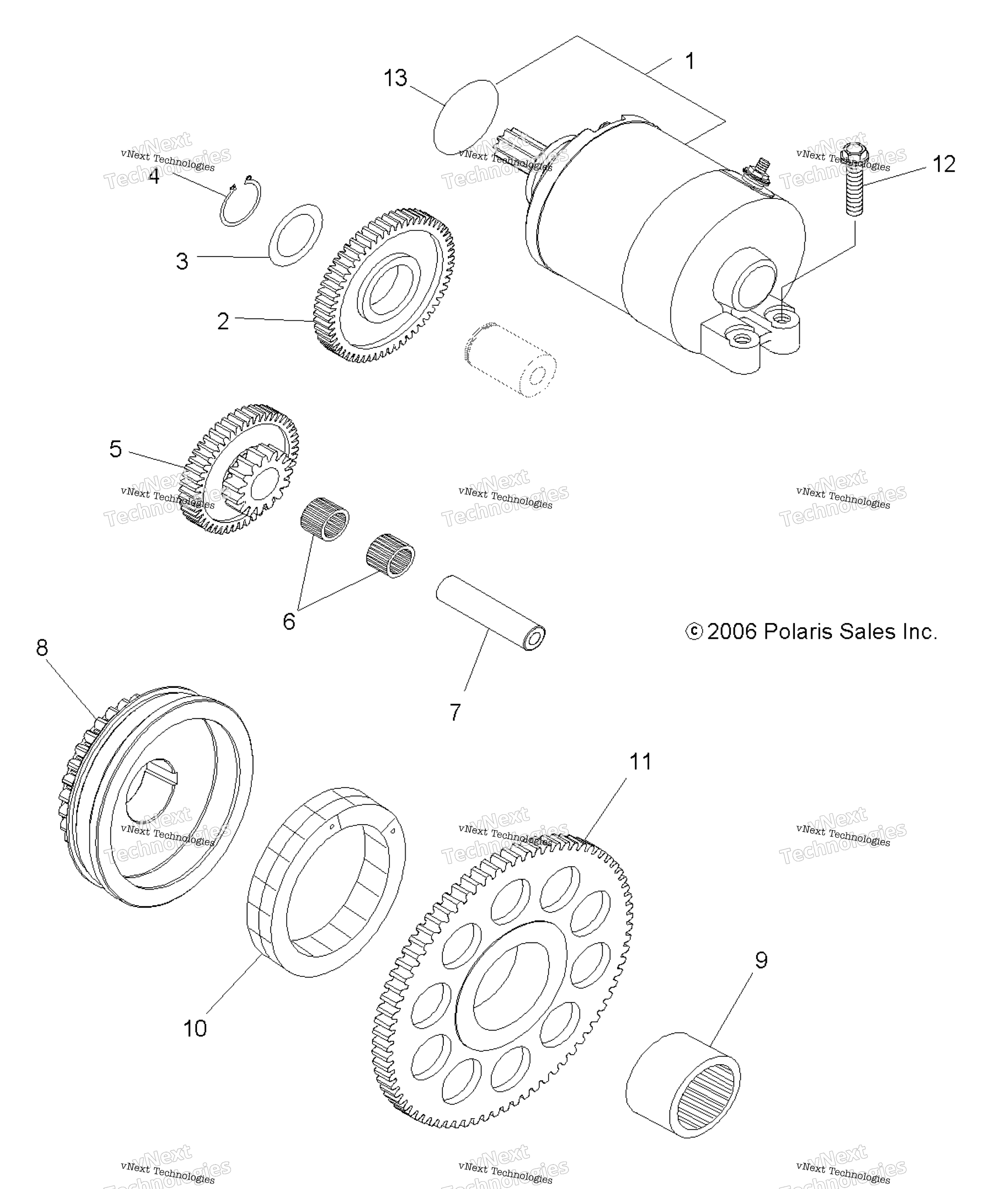 двигатель Starting Motor