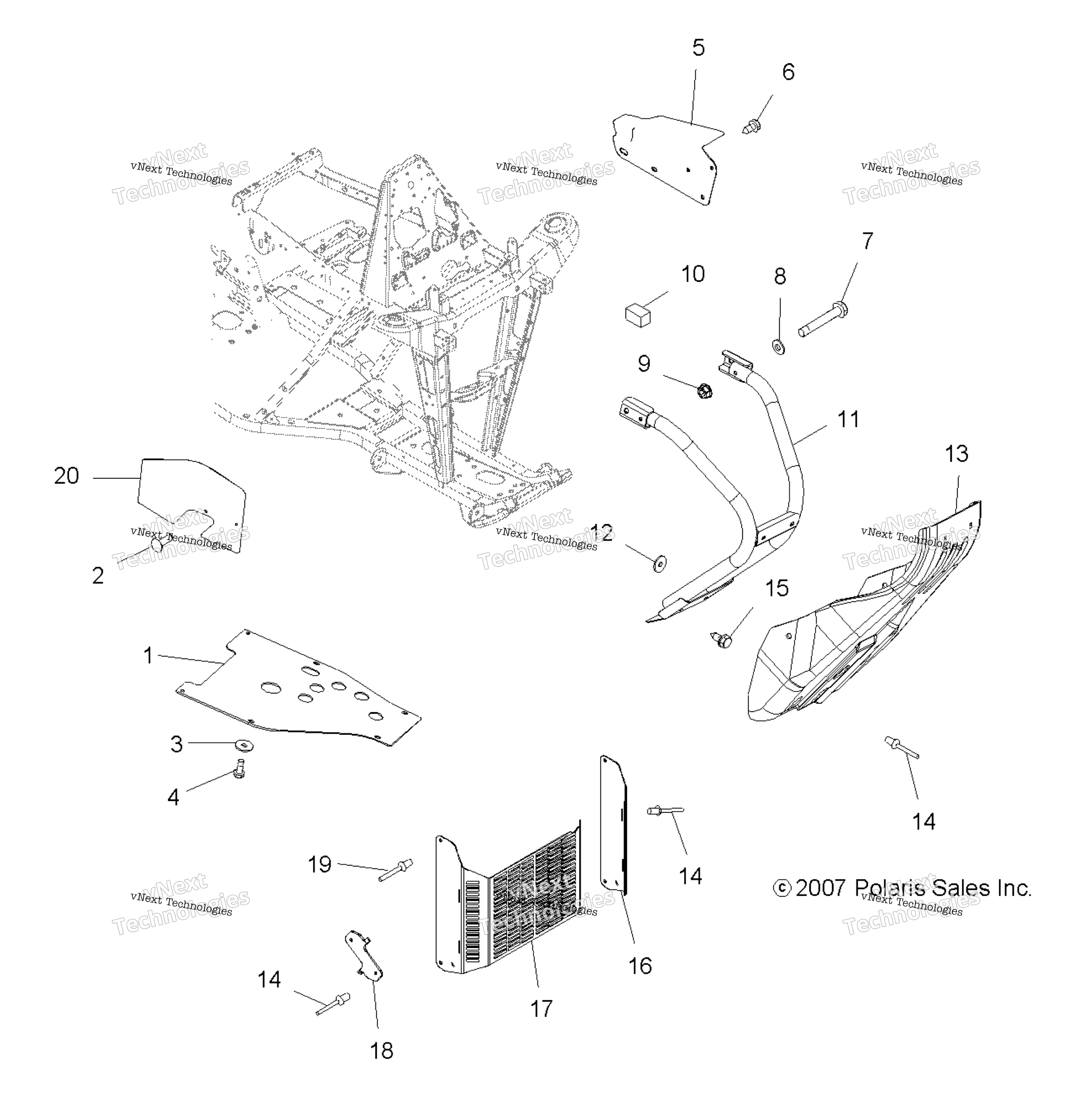Chassis, передний Bumper