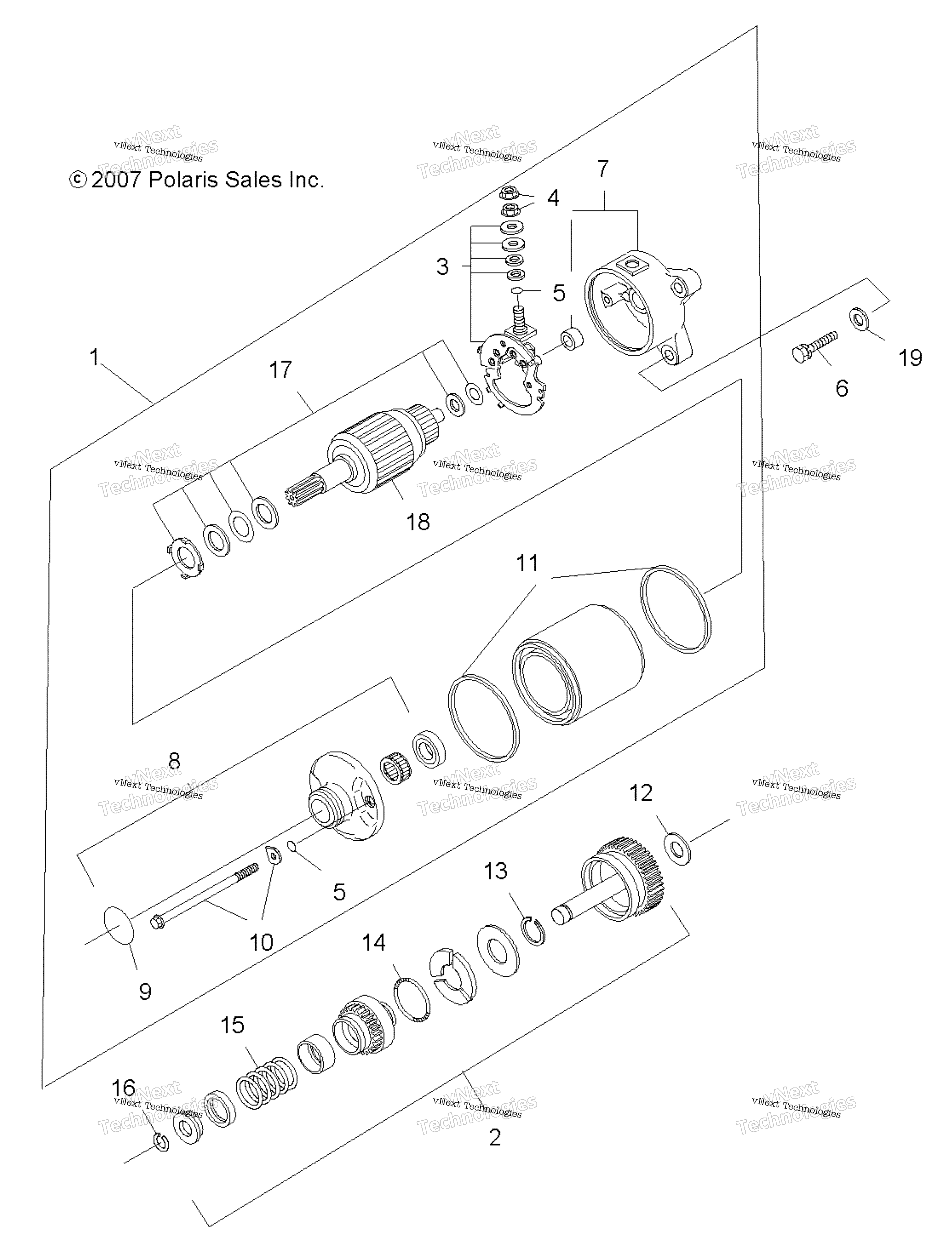 двигатель Starting Motor