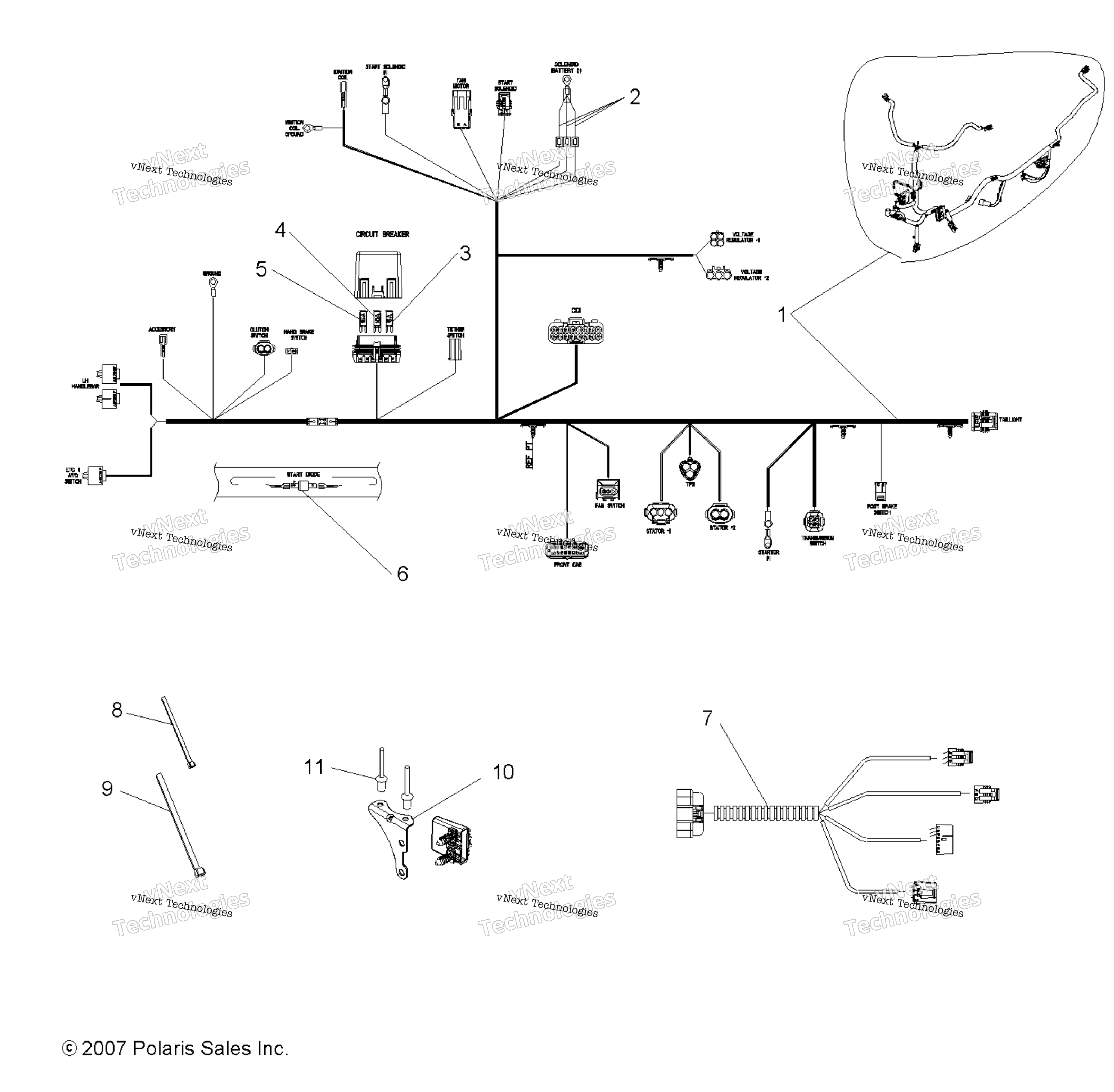 Electrical, провод Harnesses
