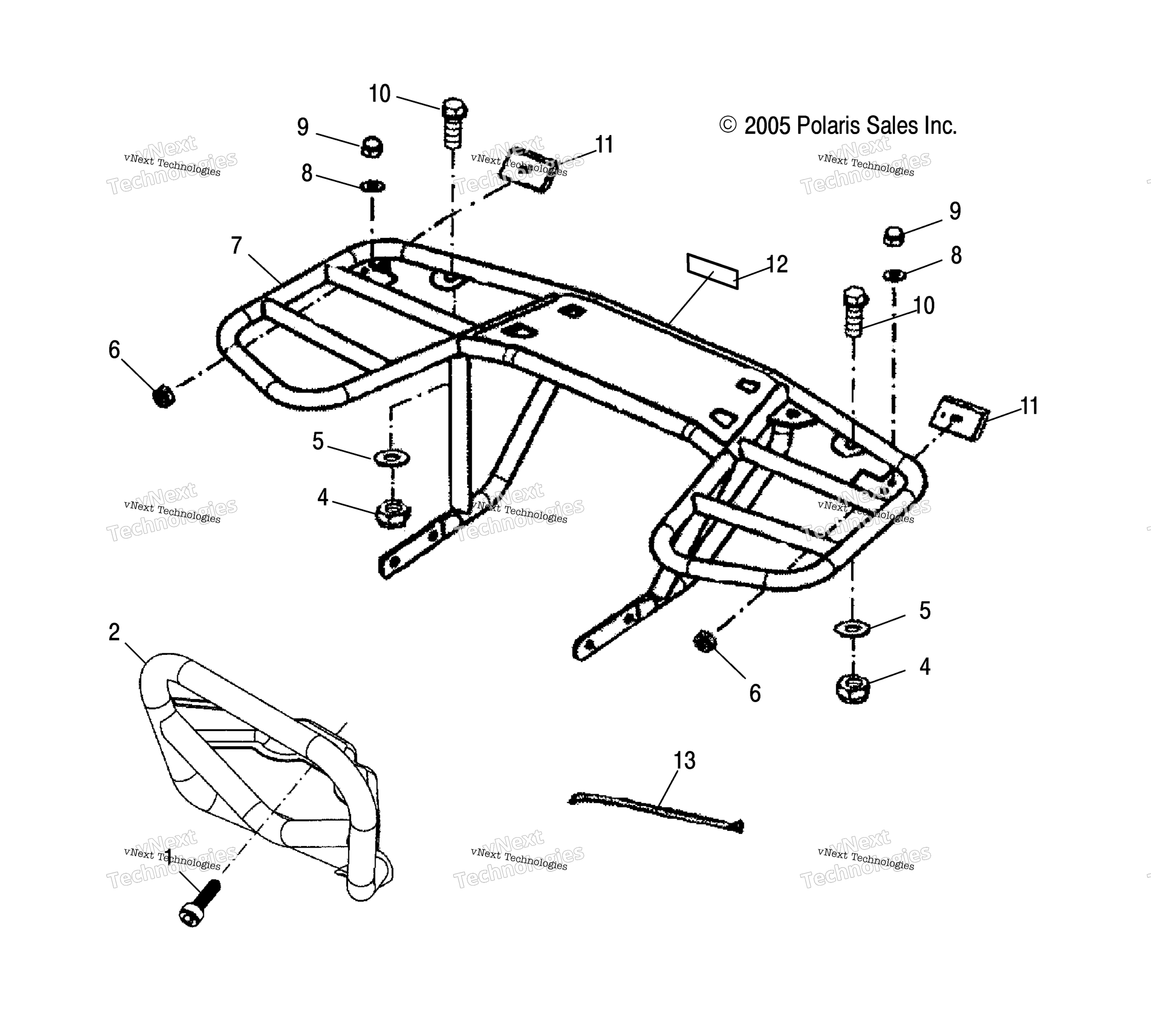 Chassis, Bumper & полка