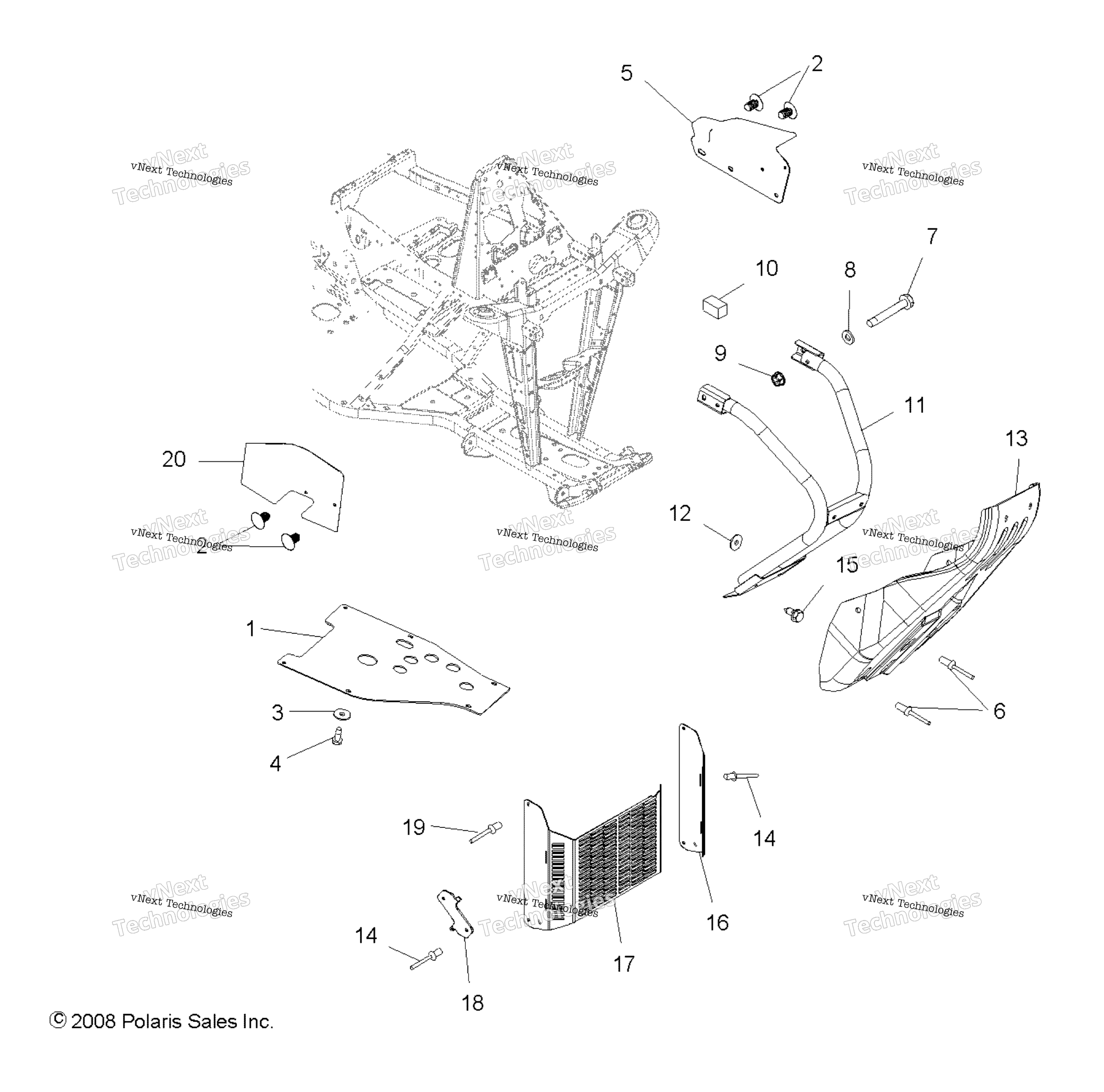 Chassis, передний Bumper