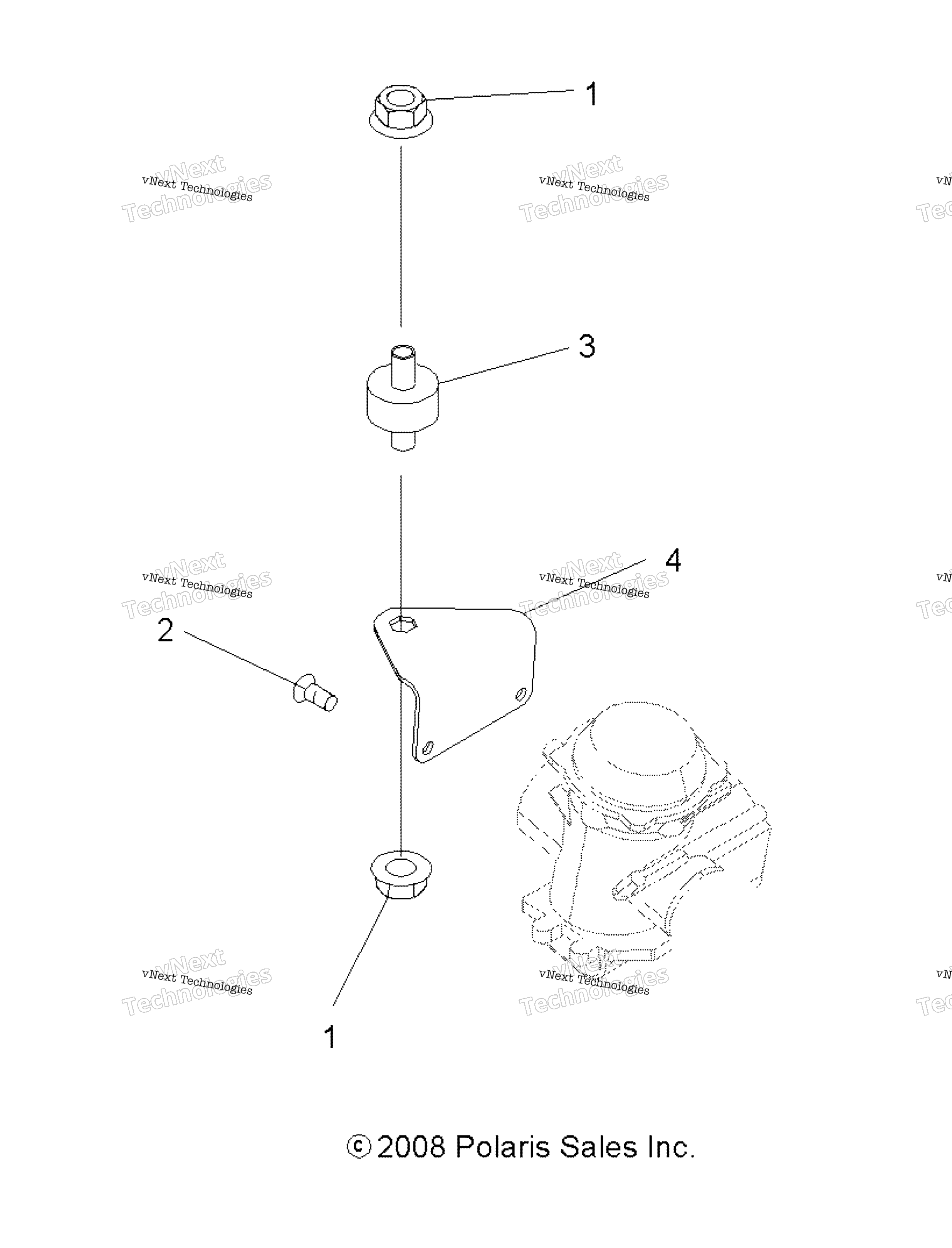 Engine, карбюратор Bracket
