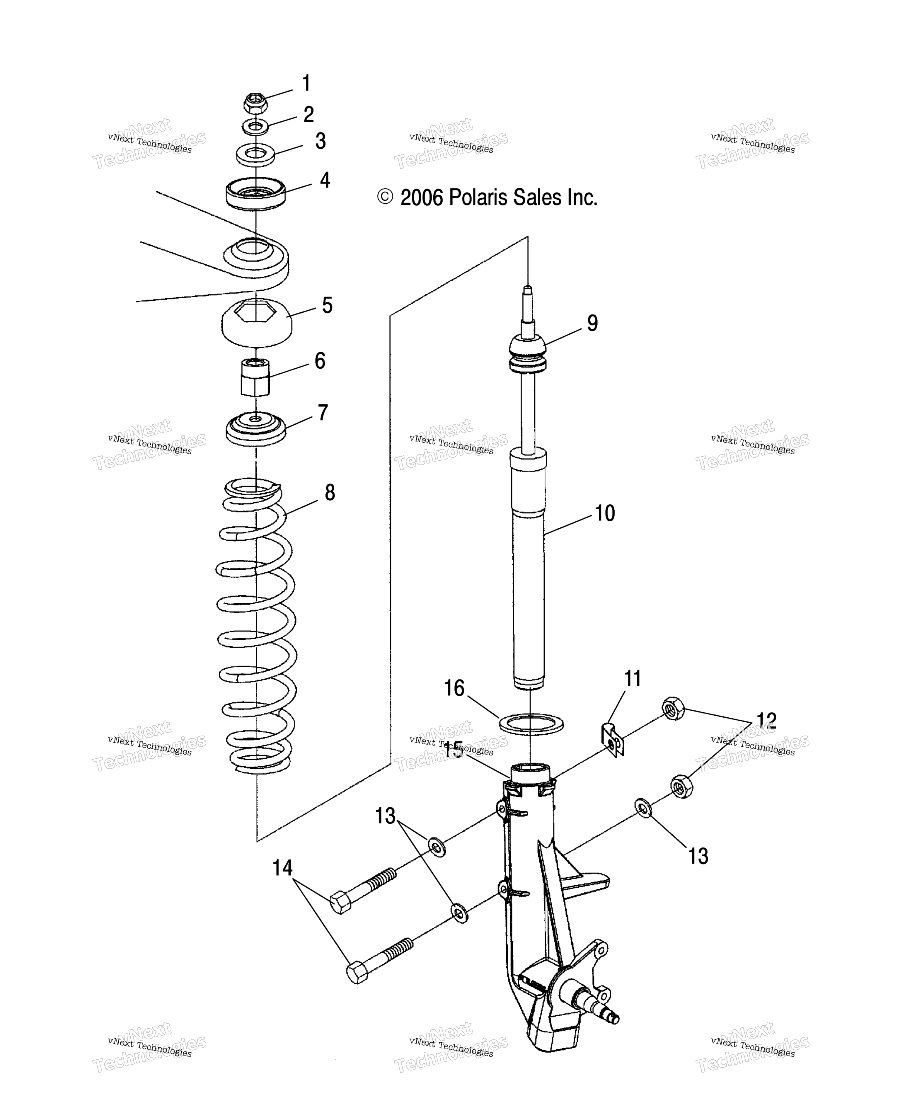 Suspension, Strut, передний