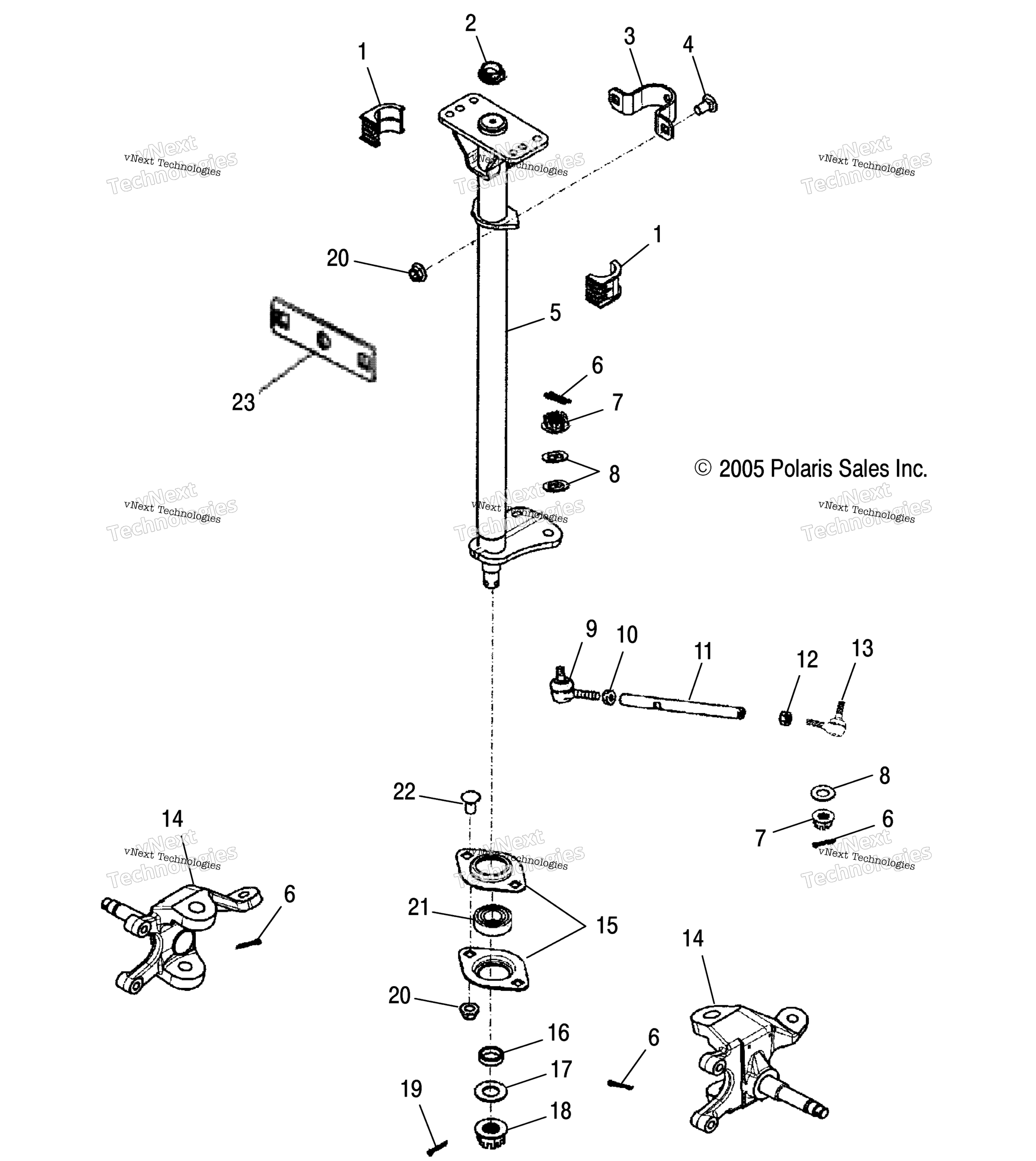 Steering, рулевое управление Post & тяга Rods