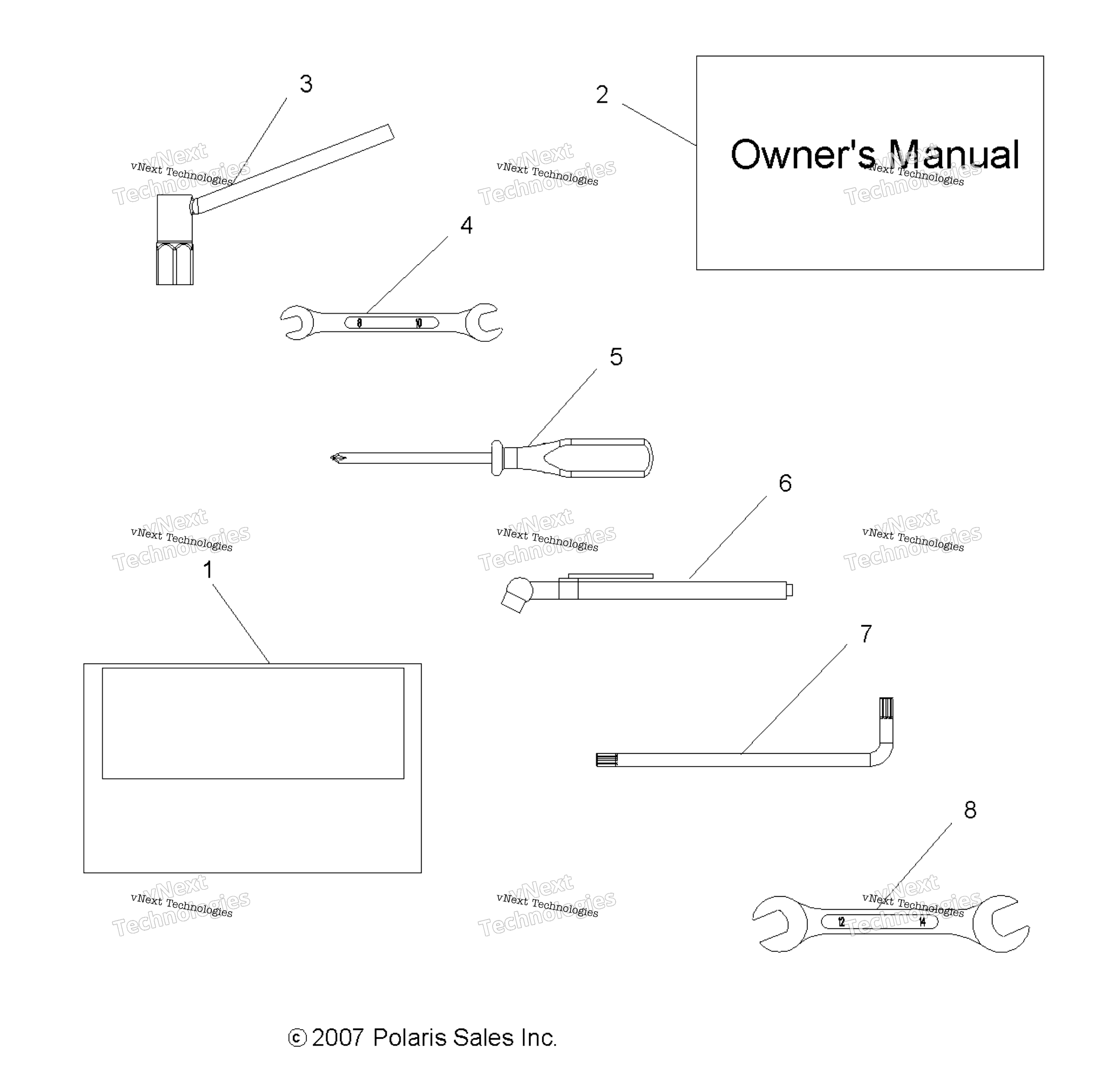 Tools, инструмент комплект & Owners Manual