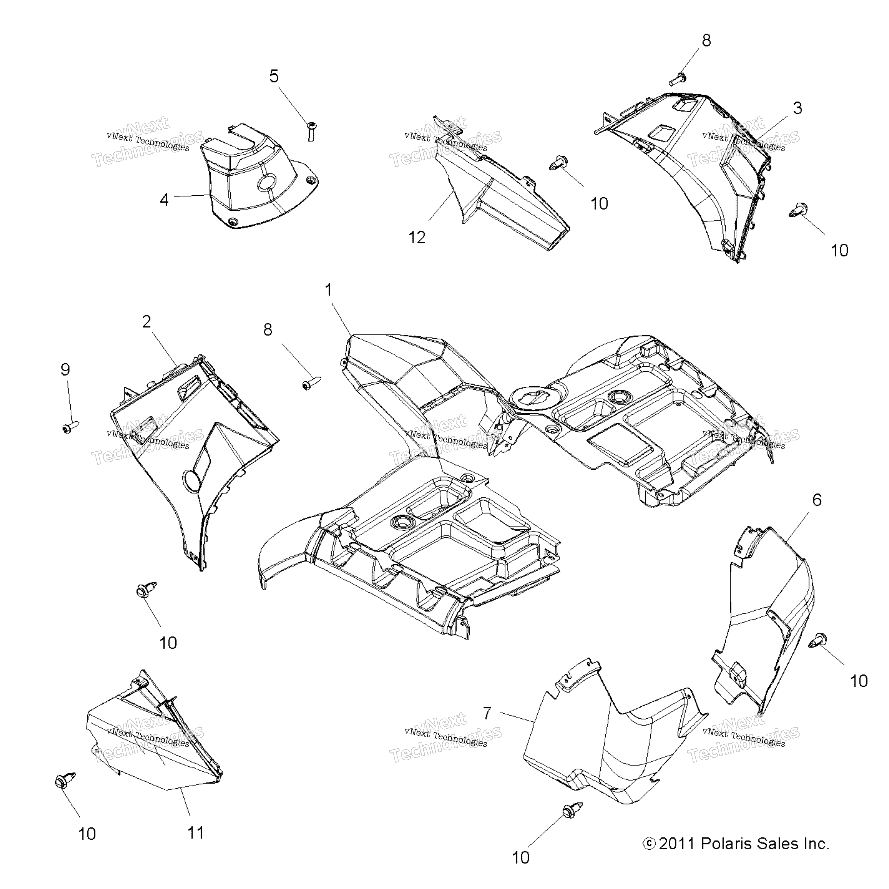 Body, передний Cab A12zn5ead / Ah / Eal / Eam / Eao / Eat