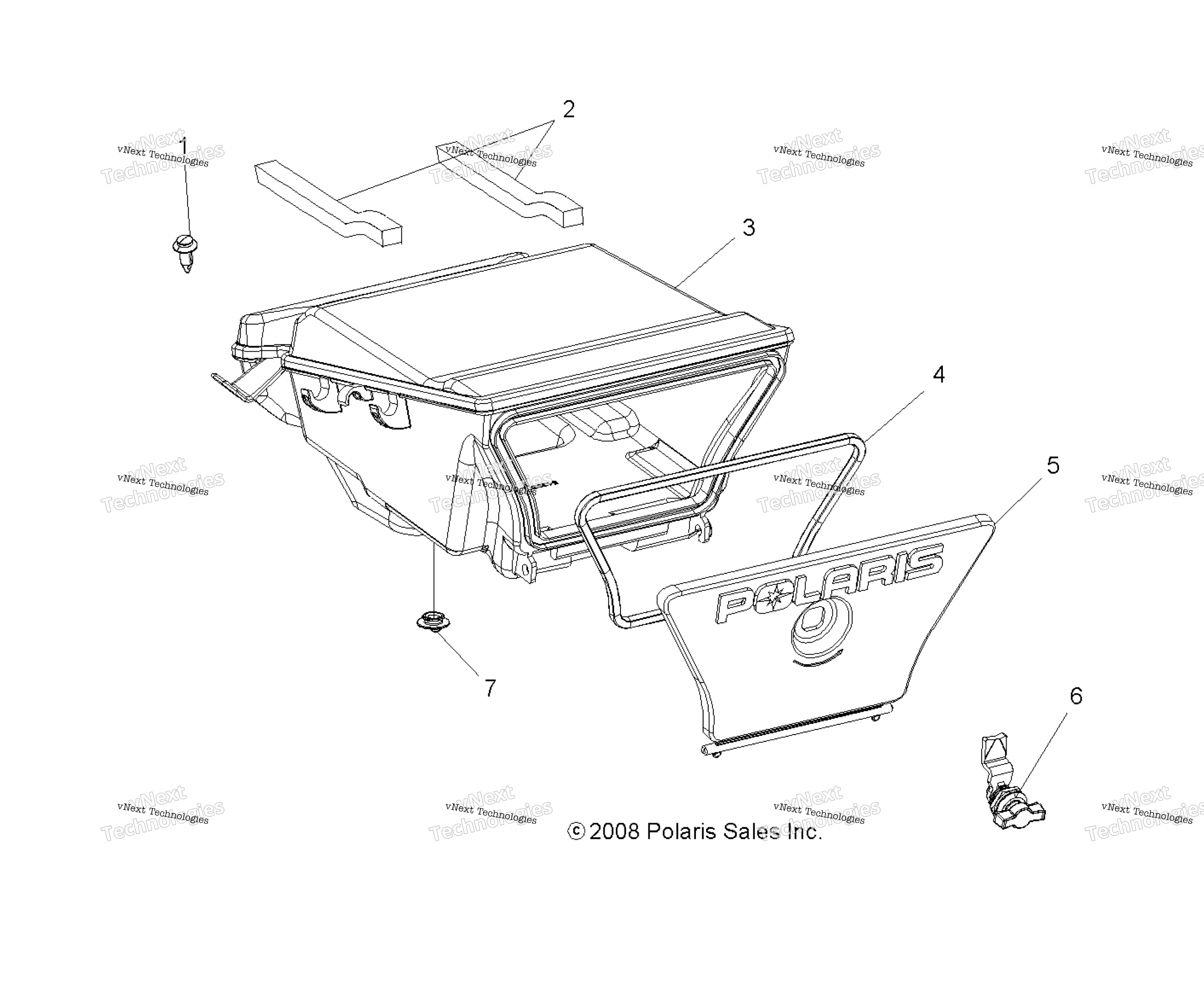 Body, Storage Box, задний