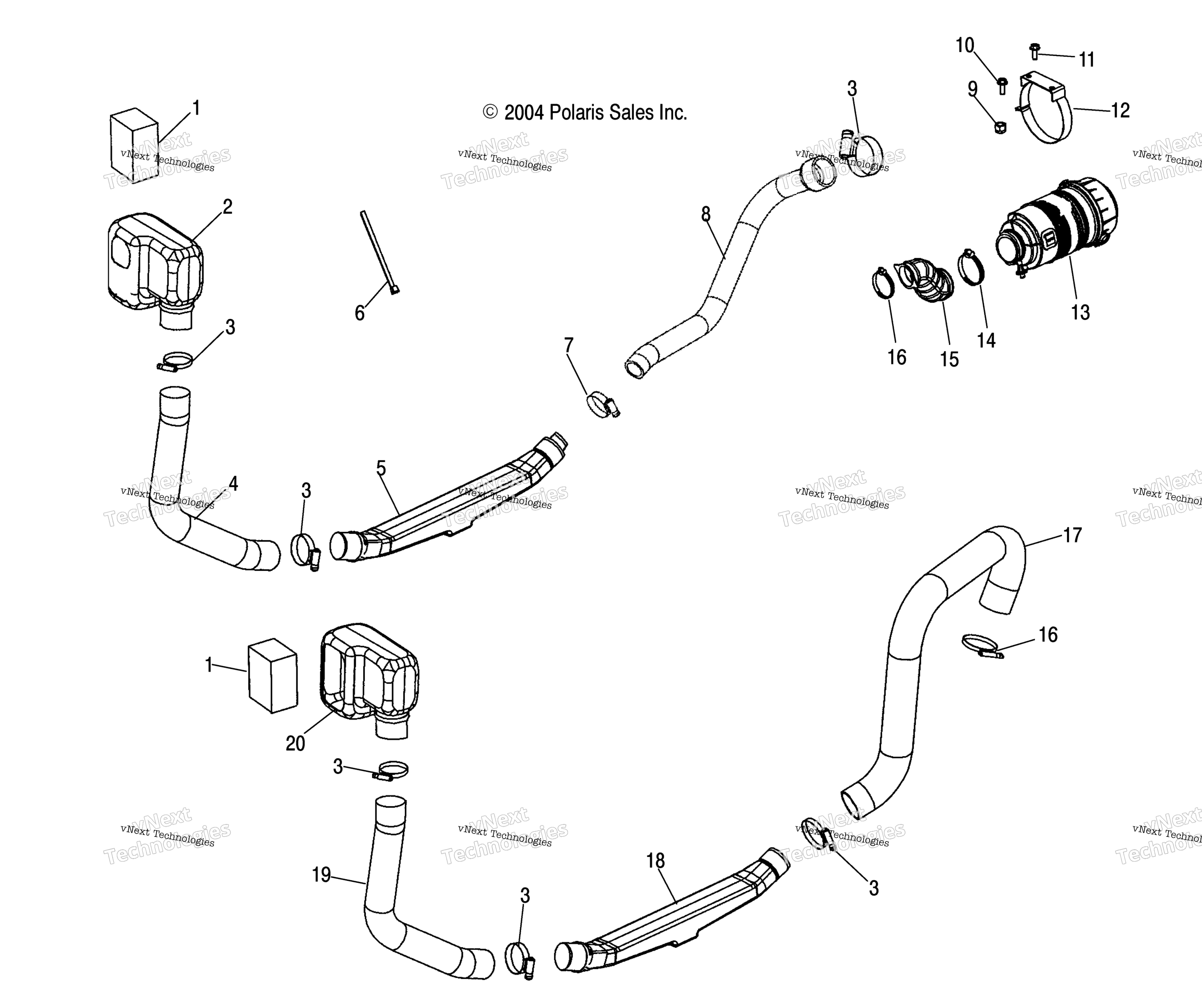Двигатель & Clutch Air Intake /A04rd50aa/Ab/Ac/A04rf50aa