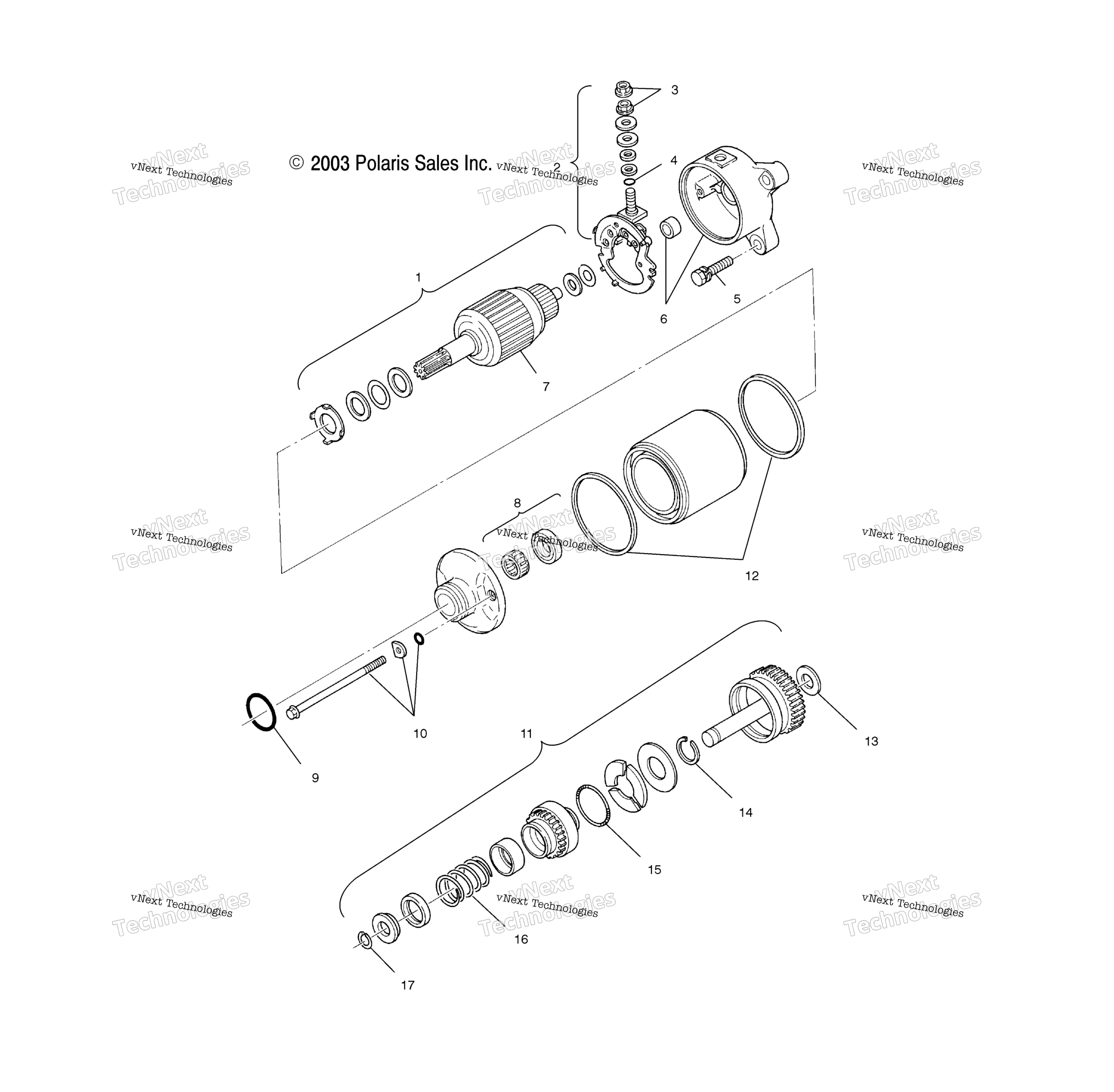 Пусковая система Motor /A04rd50aa/Ab/Ac/A04rf50aa