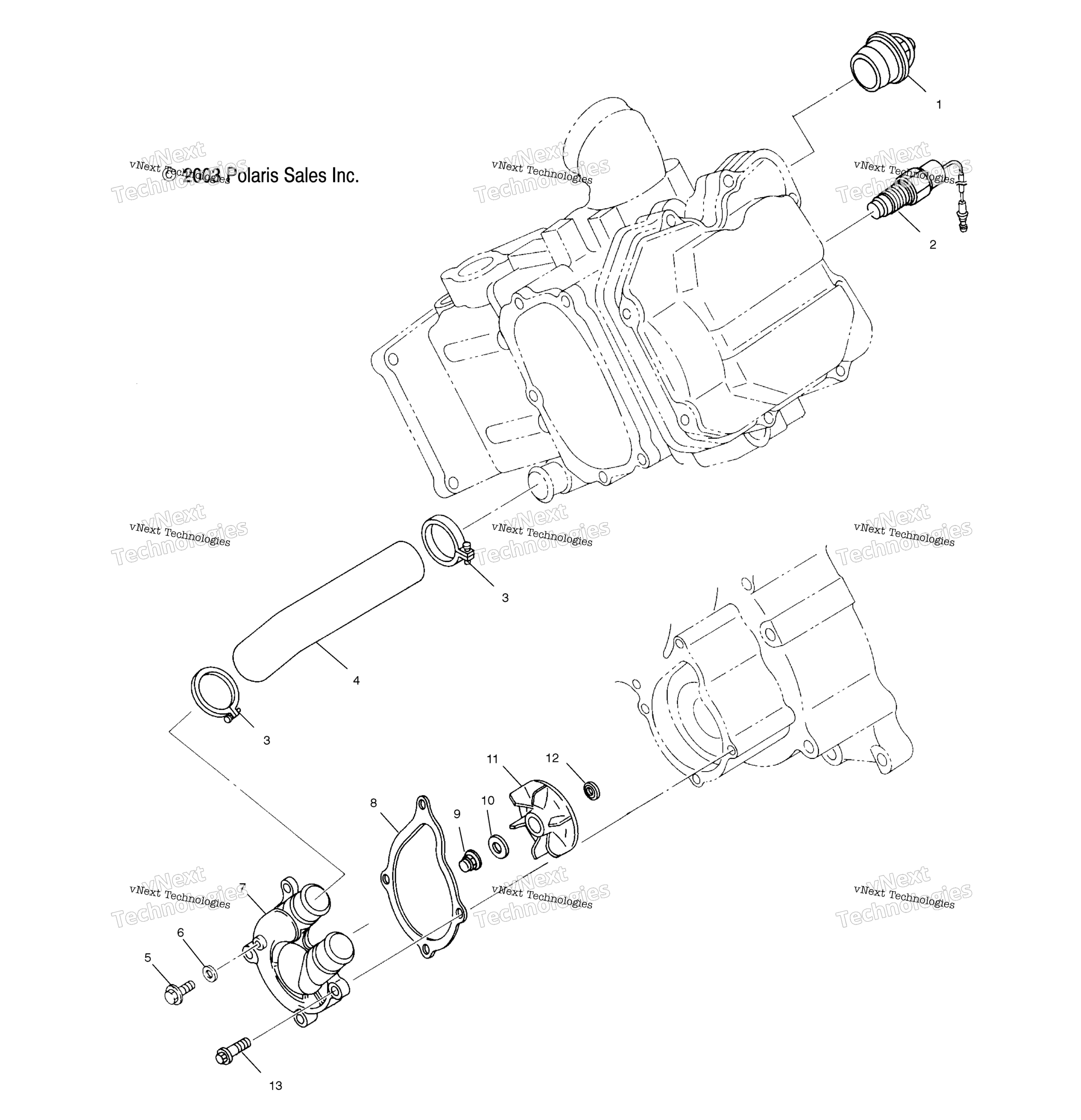 Система охлаждения Pump /A04rd50aa/Ab/Ac/A04rf50aa