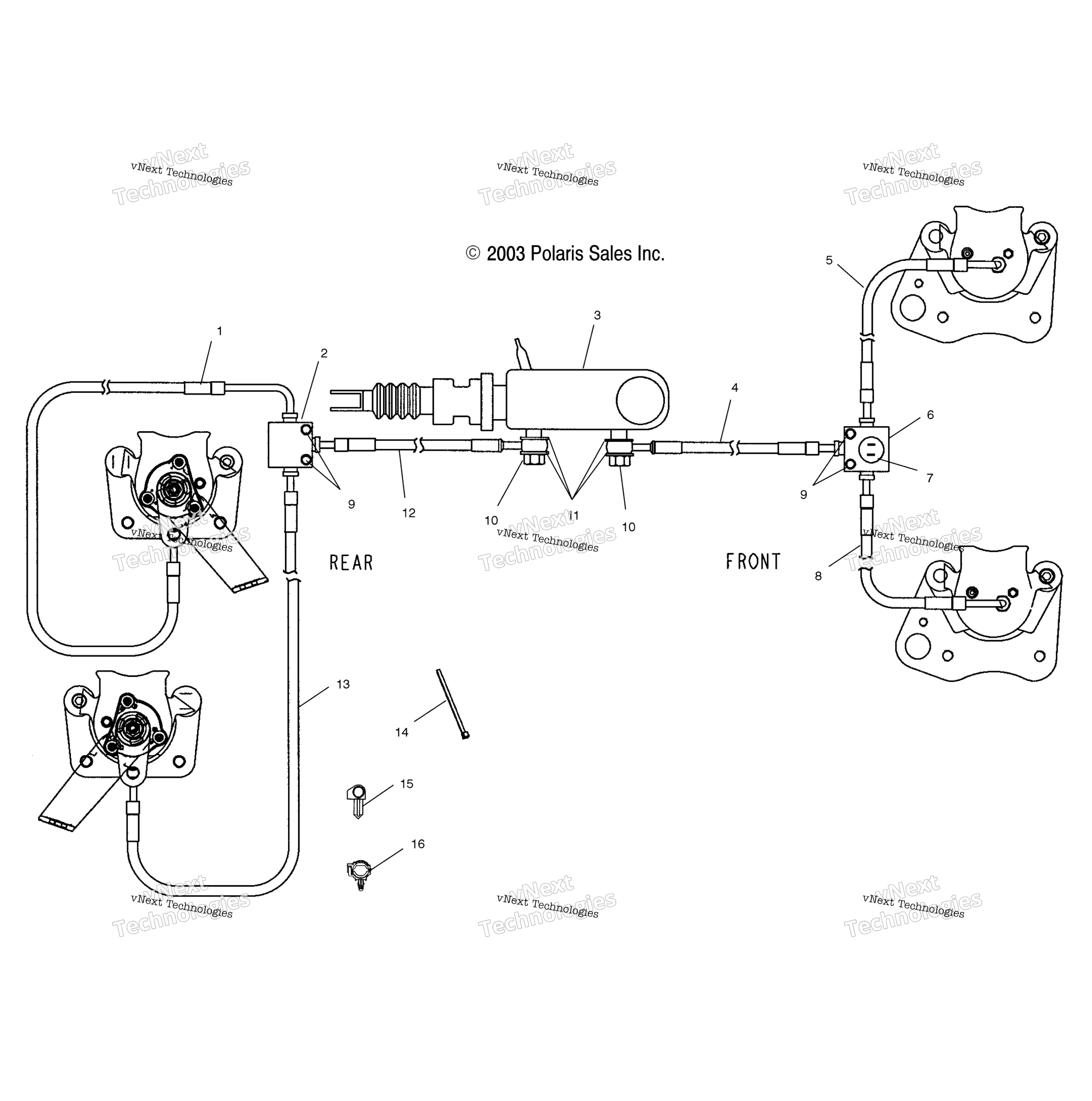 Тормоз Lines/Master Cylinder