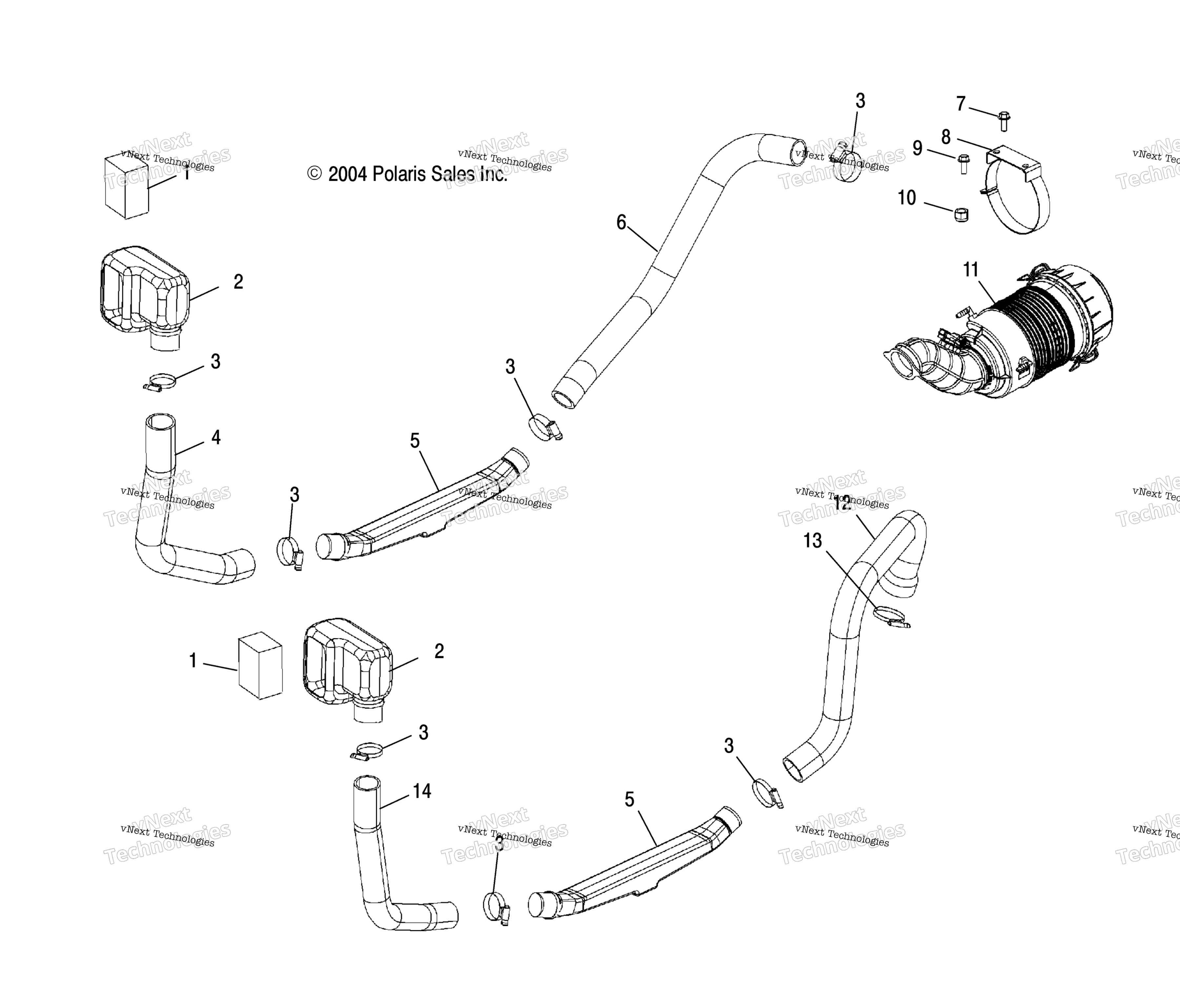 Двигатель & Clutch Air Intake /Ab