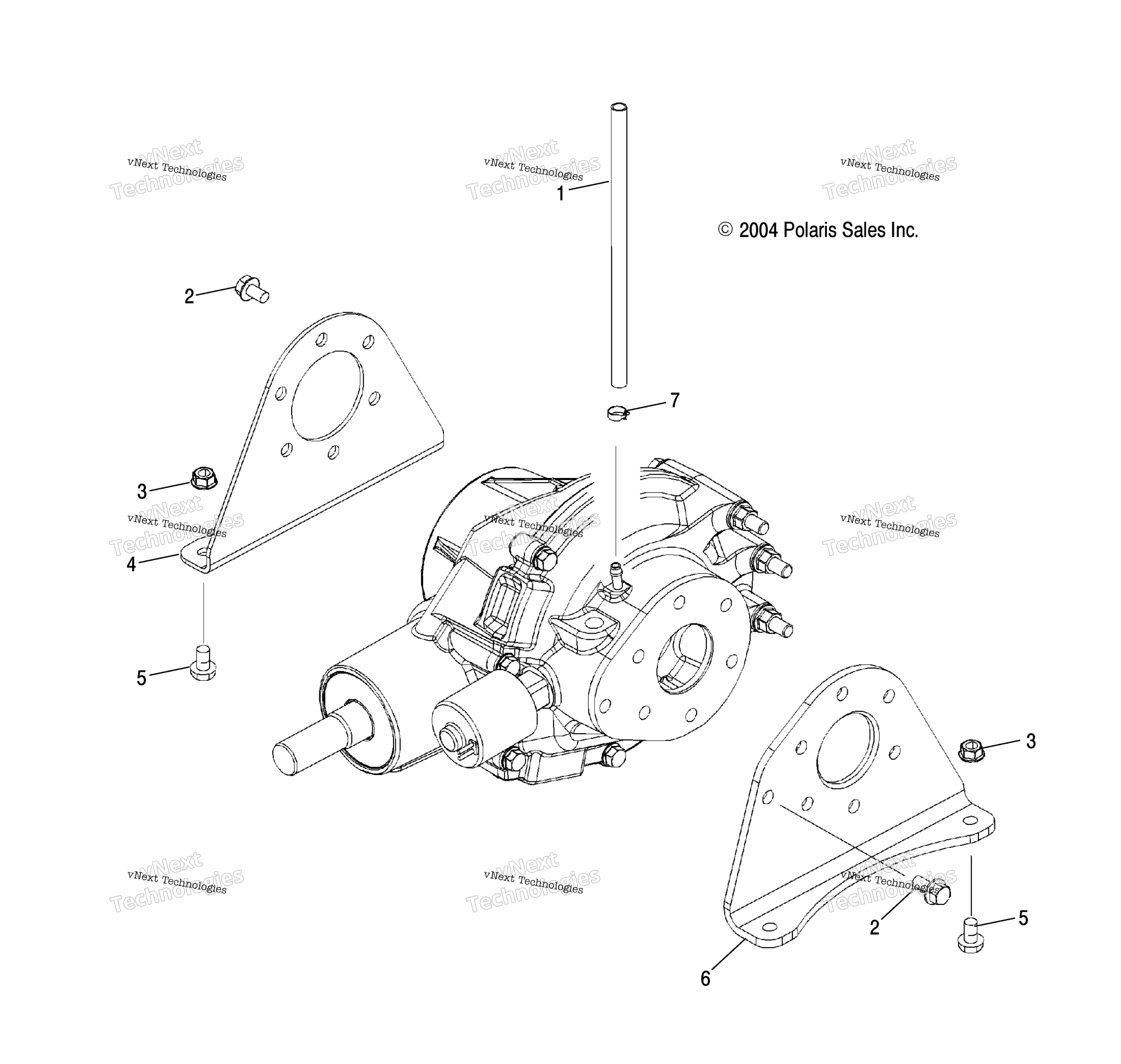 Картер редуктора Mounting, Rear /Ab