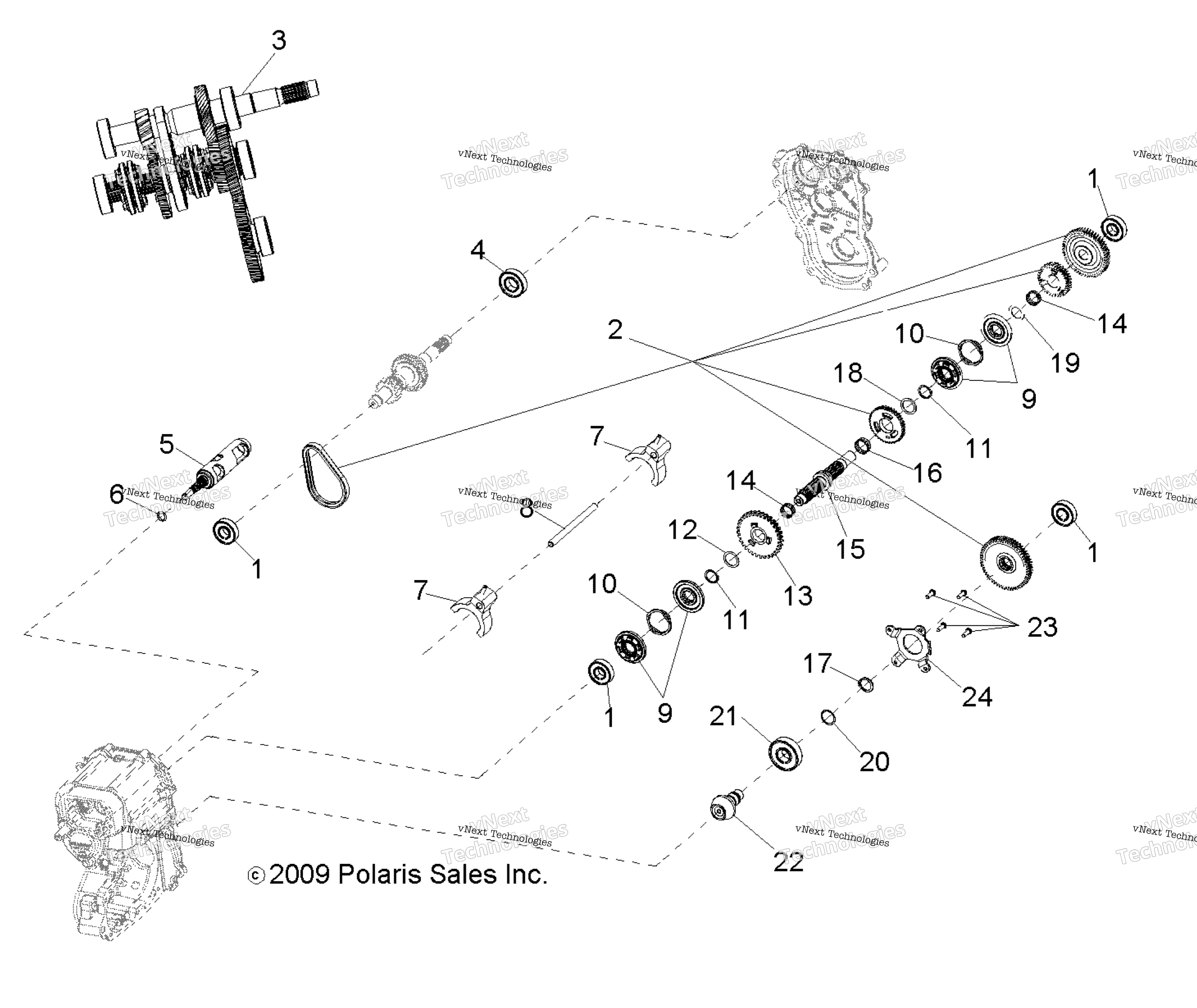 Gearcase, Internal / Ab