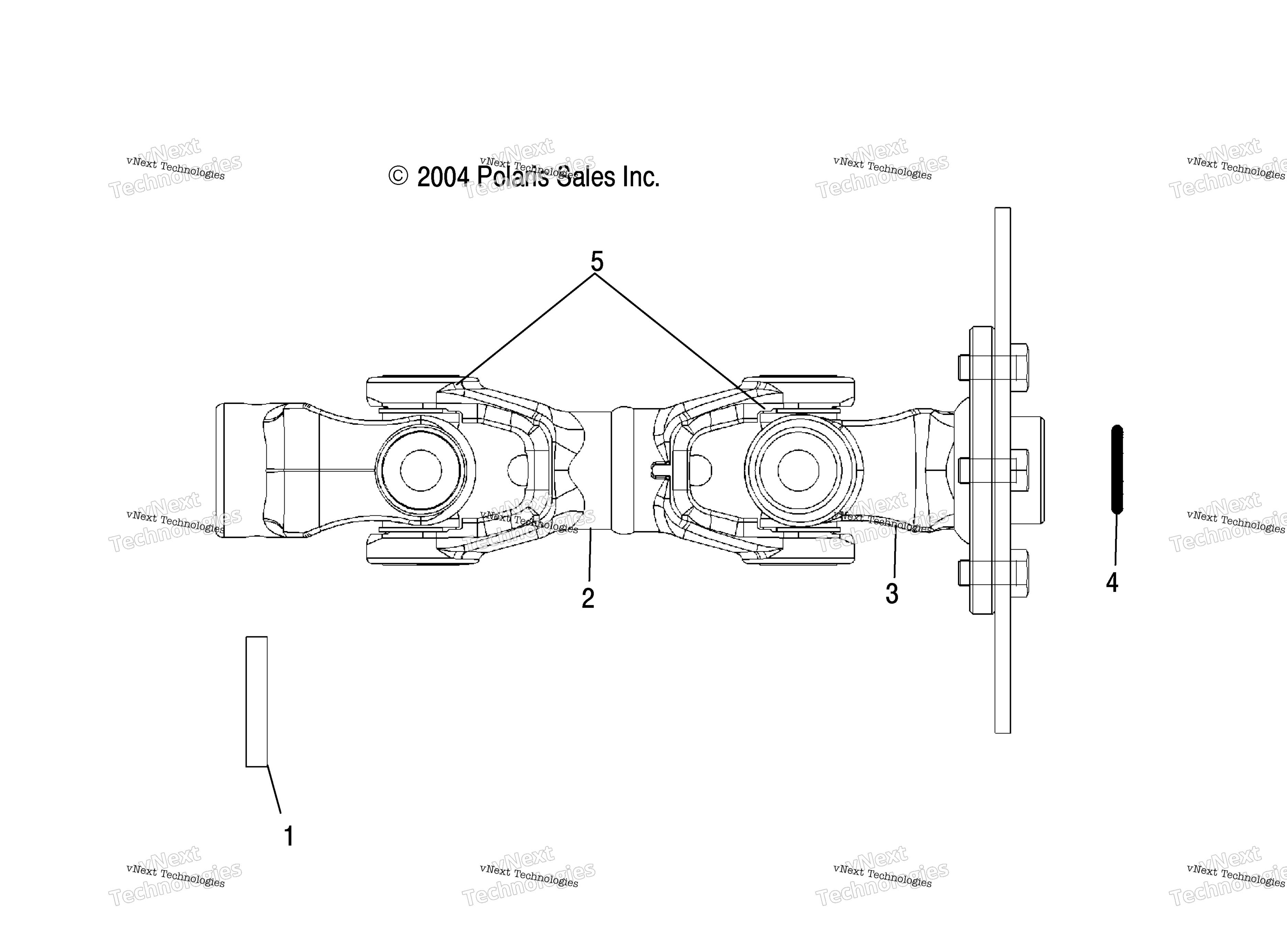 Prop Shaft, задний / Ab