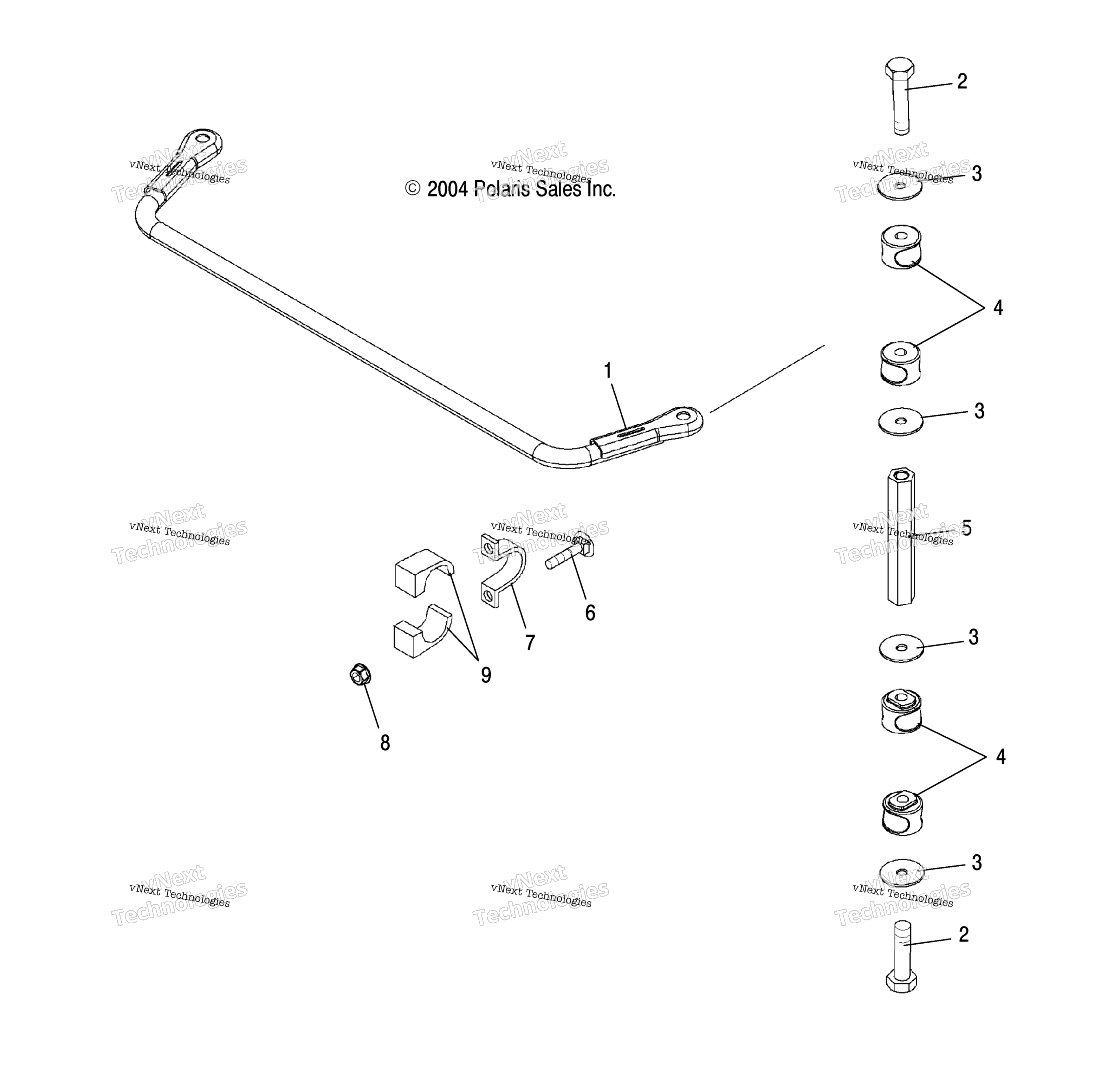 Stabilizer Bar, задний / Ab
