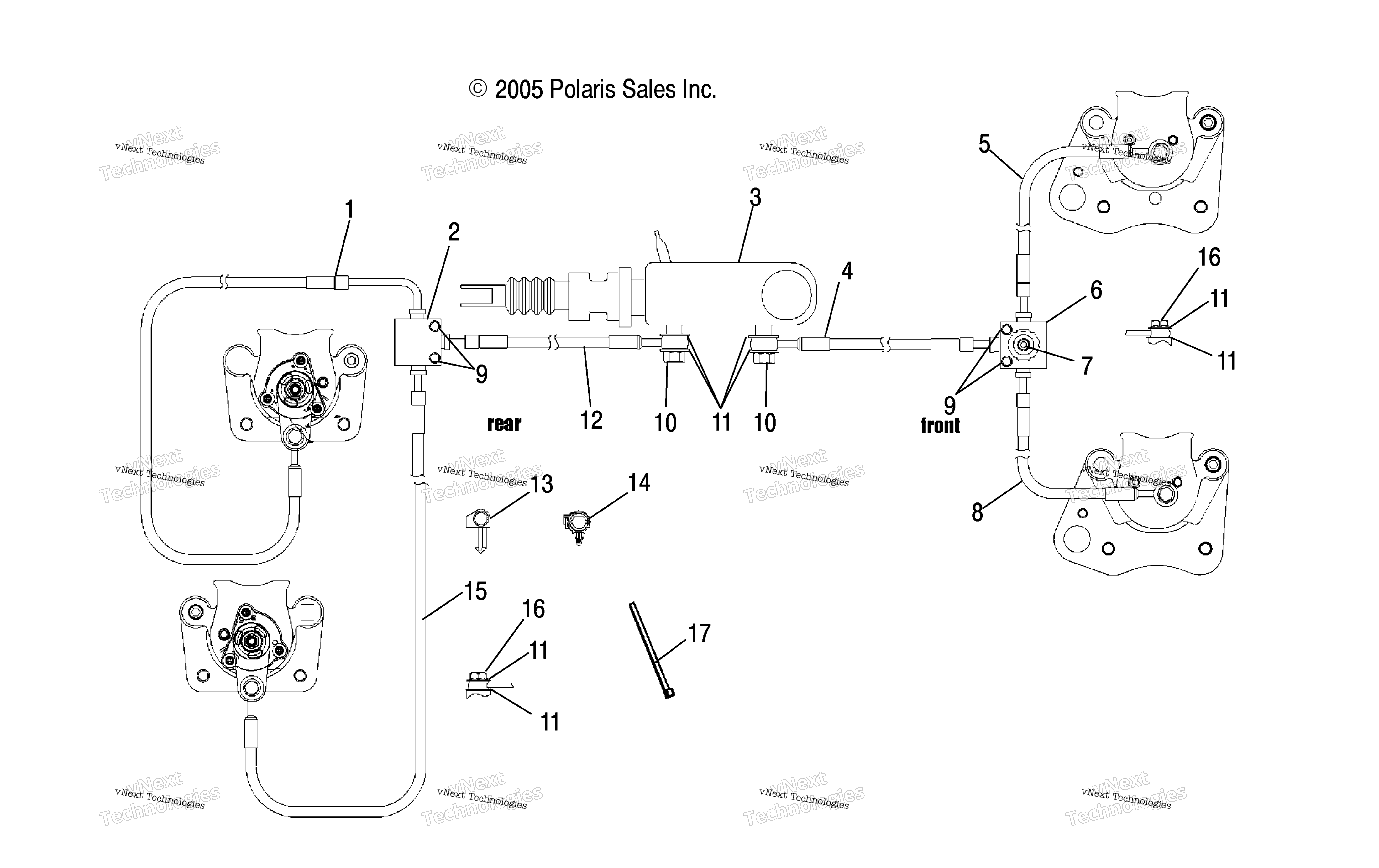 Тормоз Lines/Master Cylinder /Rd50aa