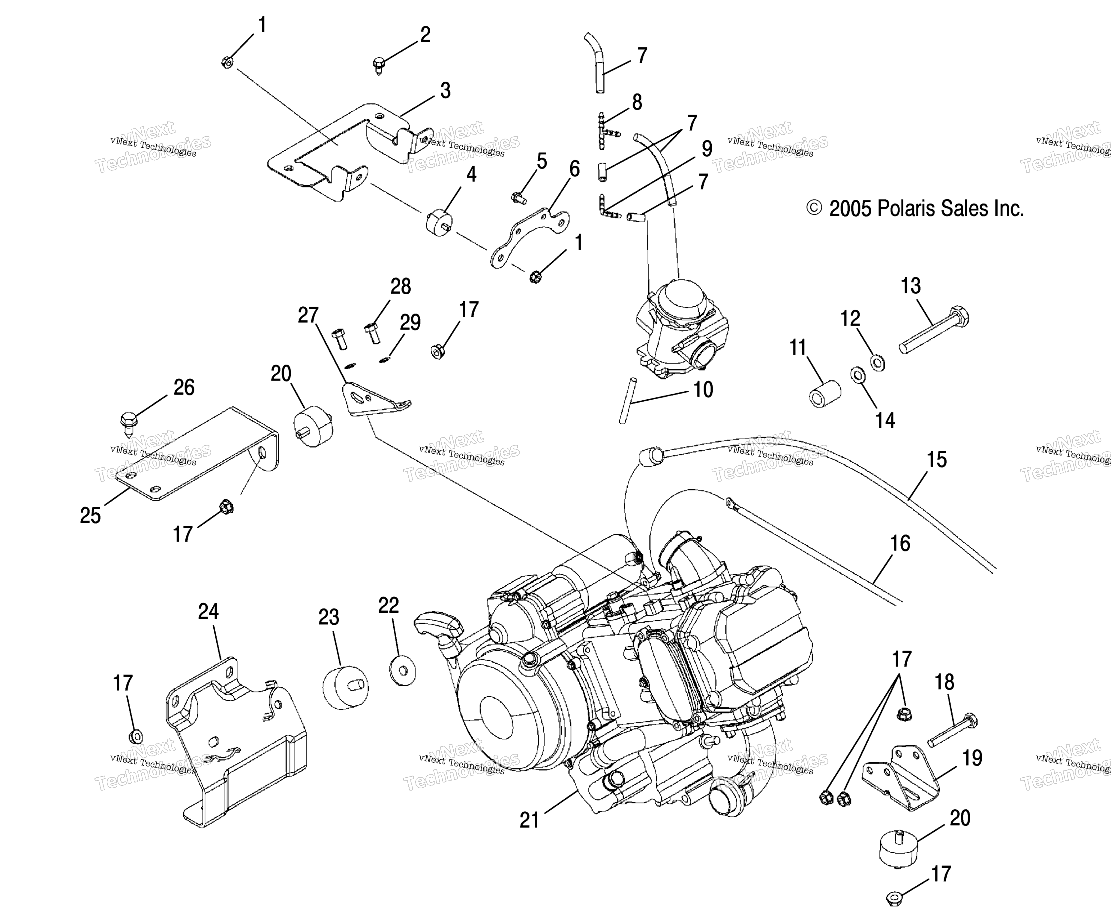 Двигатель Mounting /Rd50aa