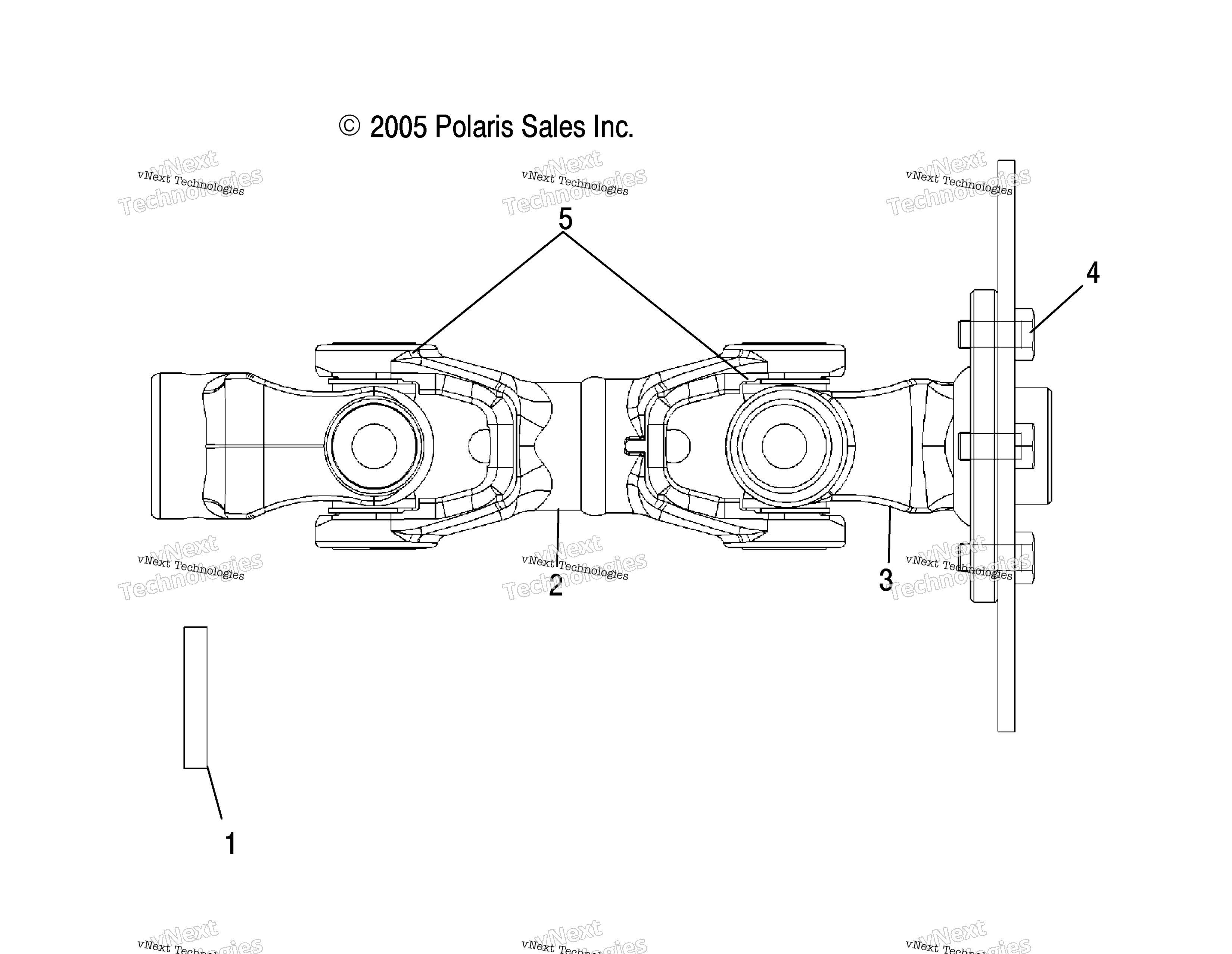 Prop Shaft, задний / Rd50aa